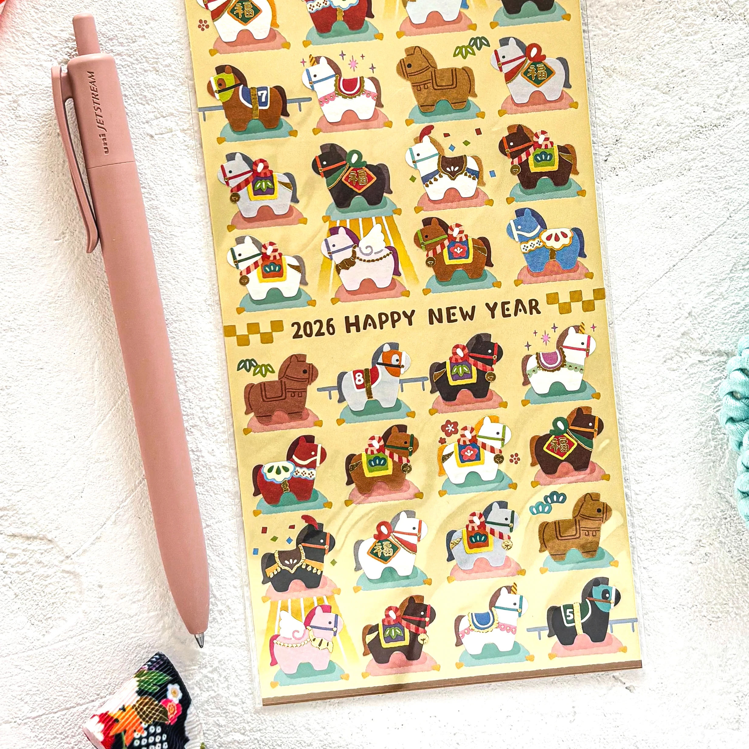 2026 Limited Stickers / Mind Wave - Colorful Horses - Image 3