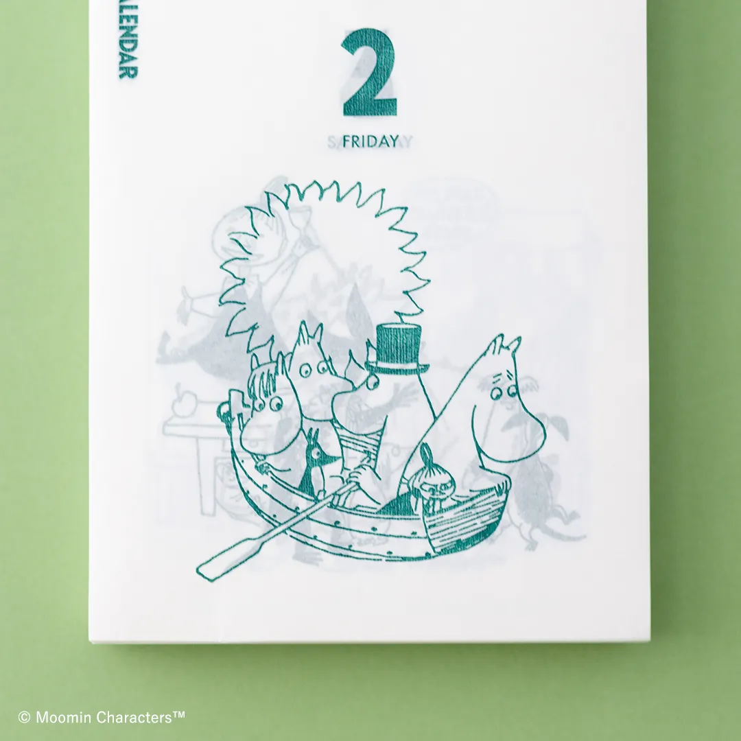 [SALE] 2026 Moomin One-day-a-page Himekuri Calendar (Regular Size) - Image 3