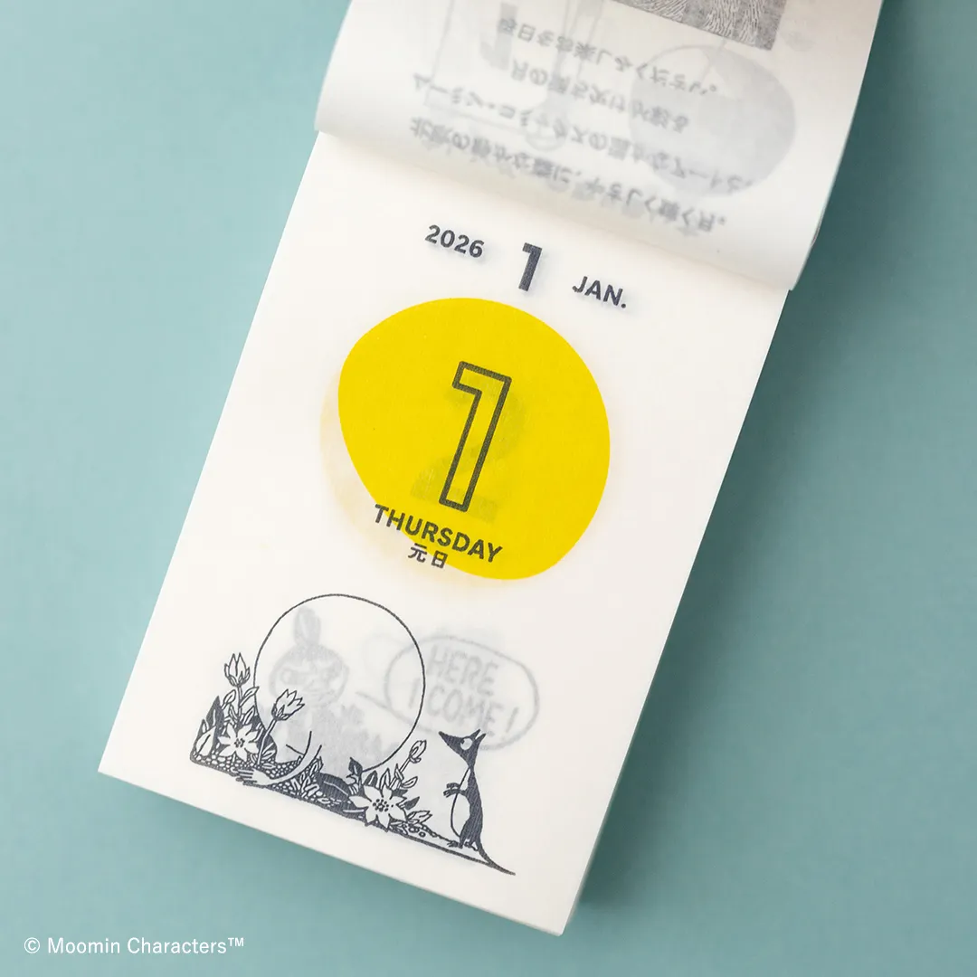 [SALE] 2026 Moomin Moon Phases Daily Flip Calendar (Mini / Desktop & Wall) - Image 4