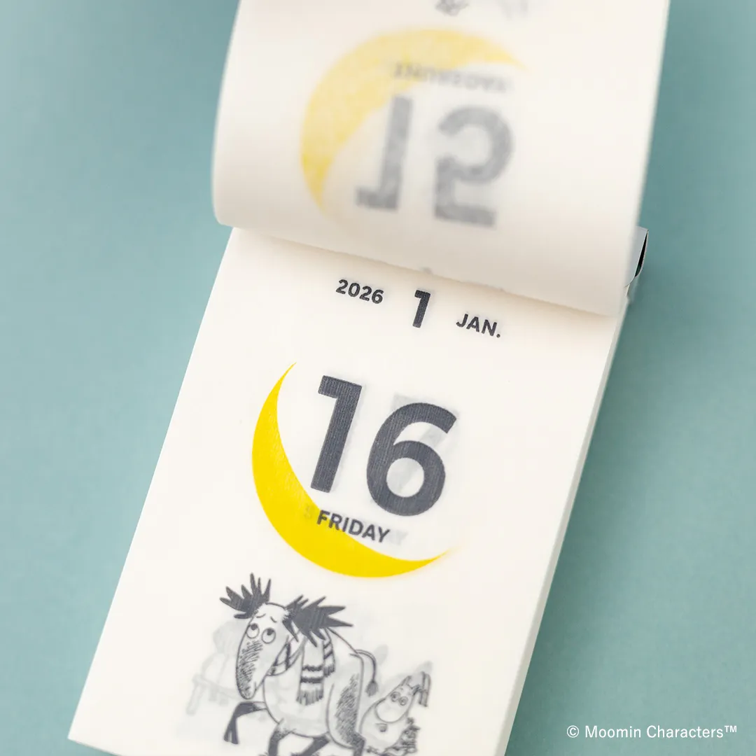 [SALE] 2026 Moomin Moon Phases Daily Flip Calendar (Mini / Desktop & Wall) - Image 6