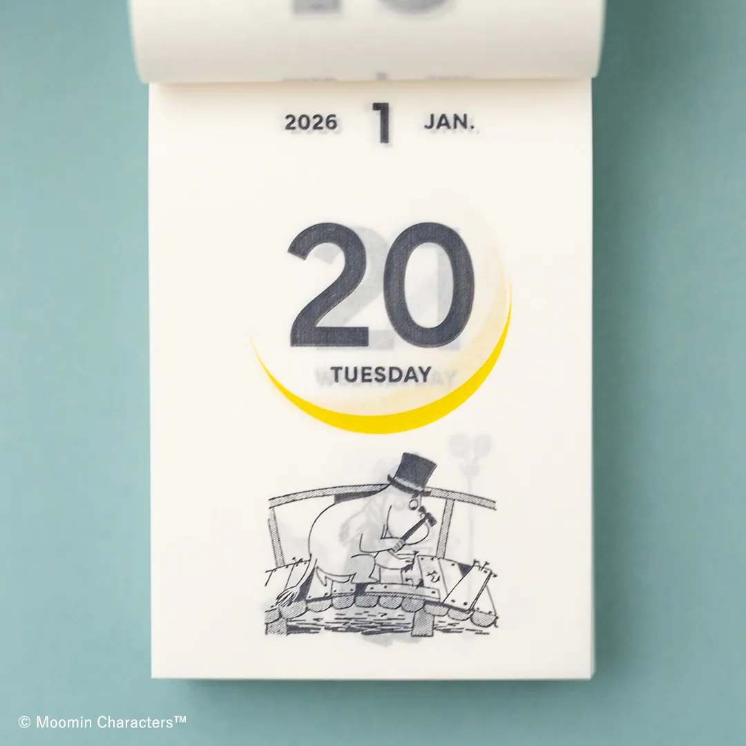 [SALE] 2026 Moomin Moon Phases Daily Flip Calendar (Mini / Desktop & Wall) - Image 7