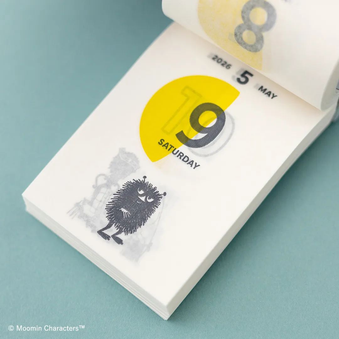 [SALE] 2026 Moomin Moon Phases Daily Flip Calendar (Mini / Desktop & Wall) - Image 8