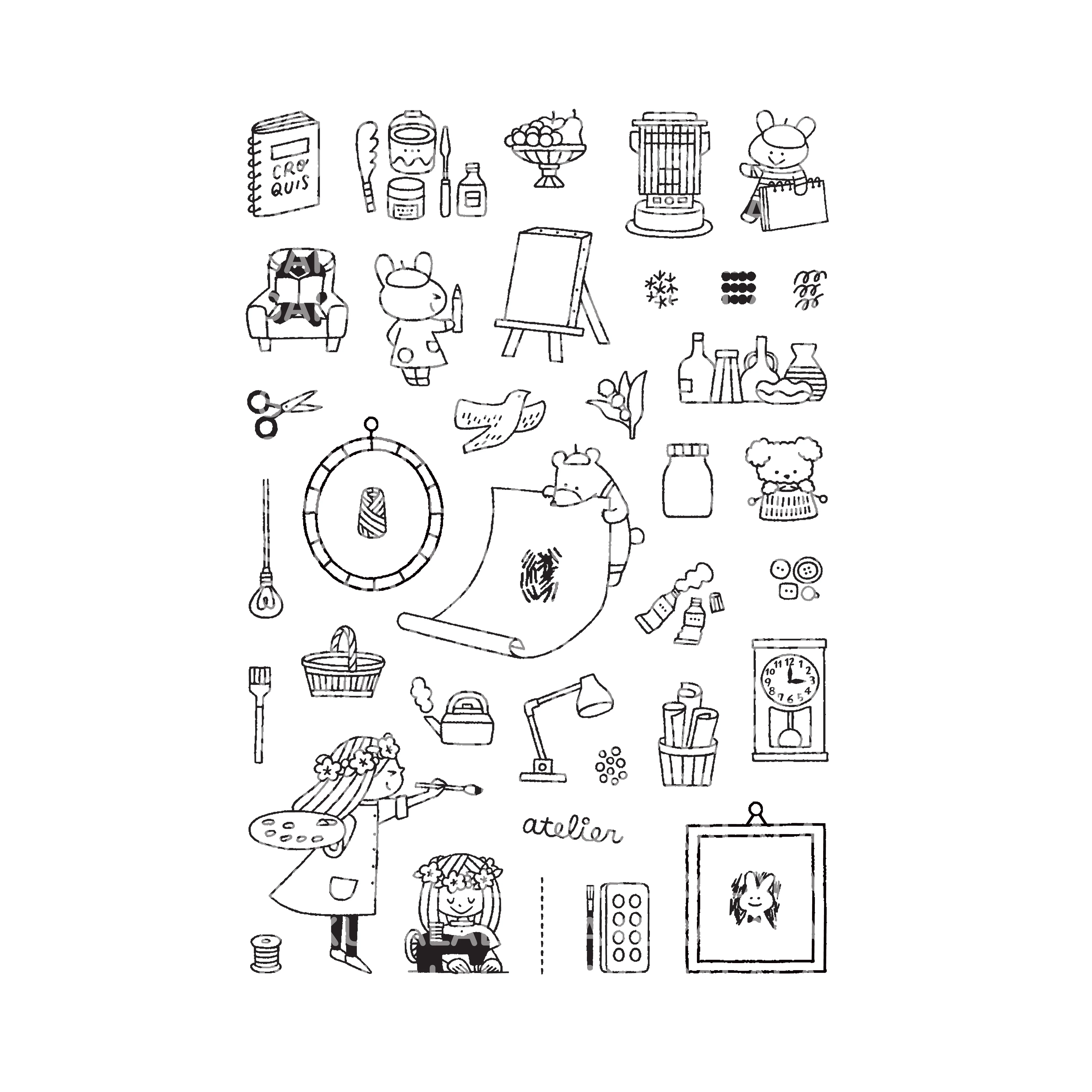 Igloo Dining 365 Clear Stamps - Atelier - Image 3