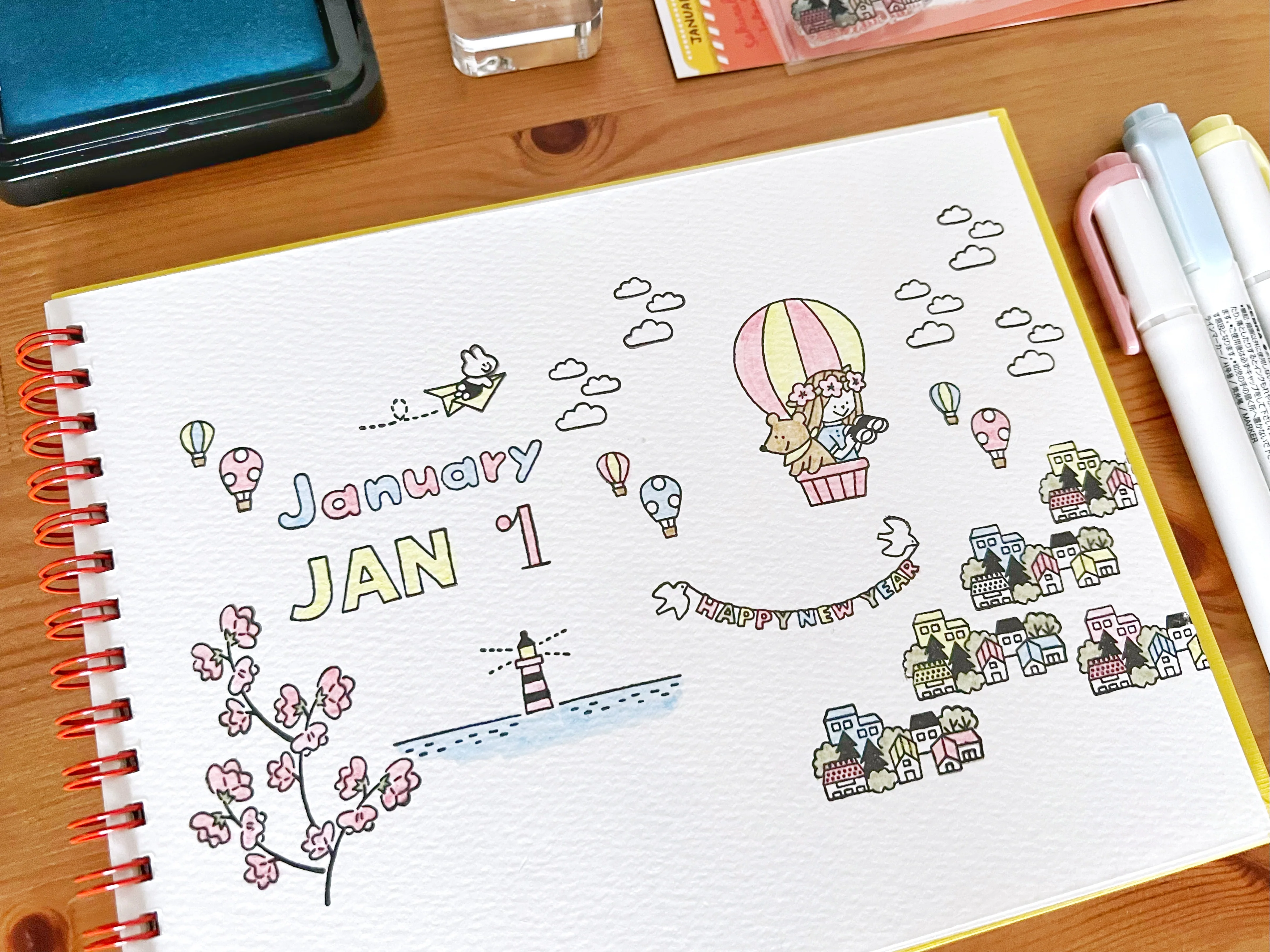365 Clear Stamps - January (3" x 4") - Image 2