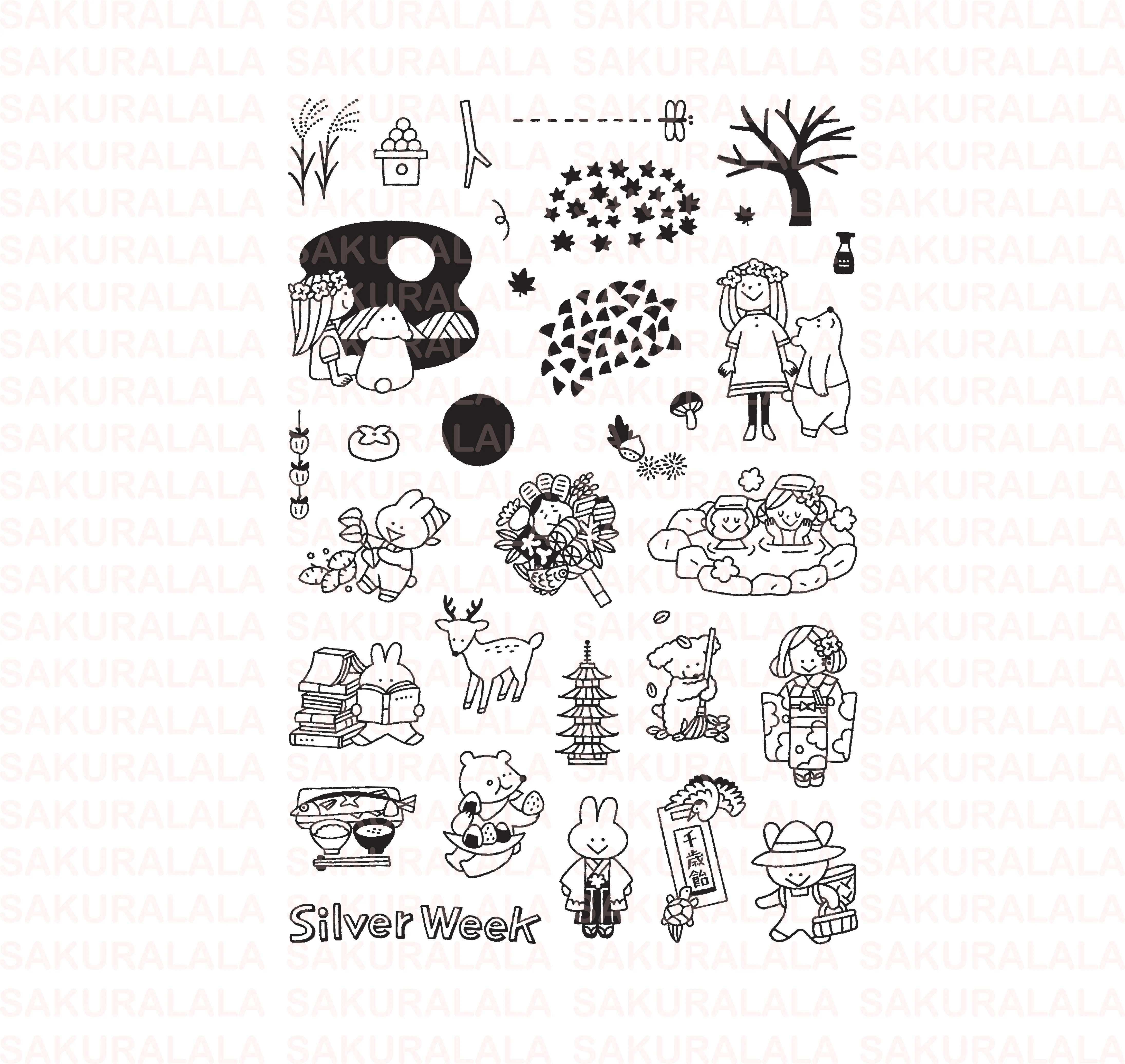 Igloo Dining 365 Clear Stamps - Nippon - Autumn - Image 4