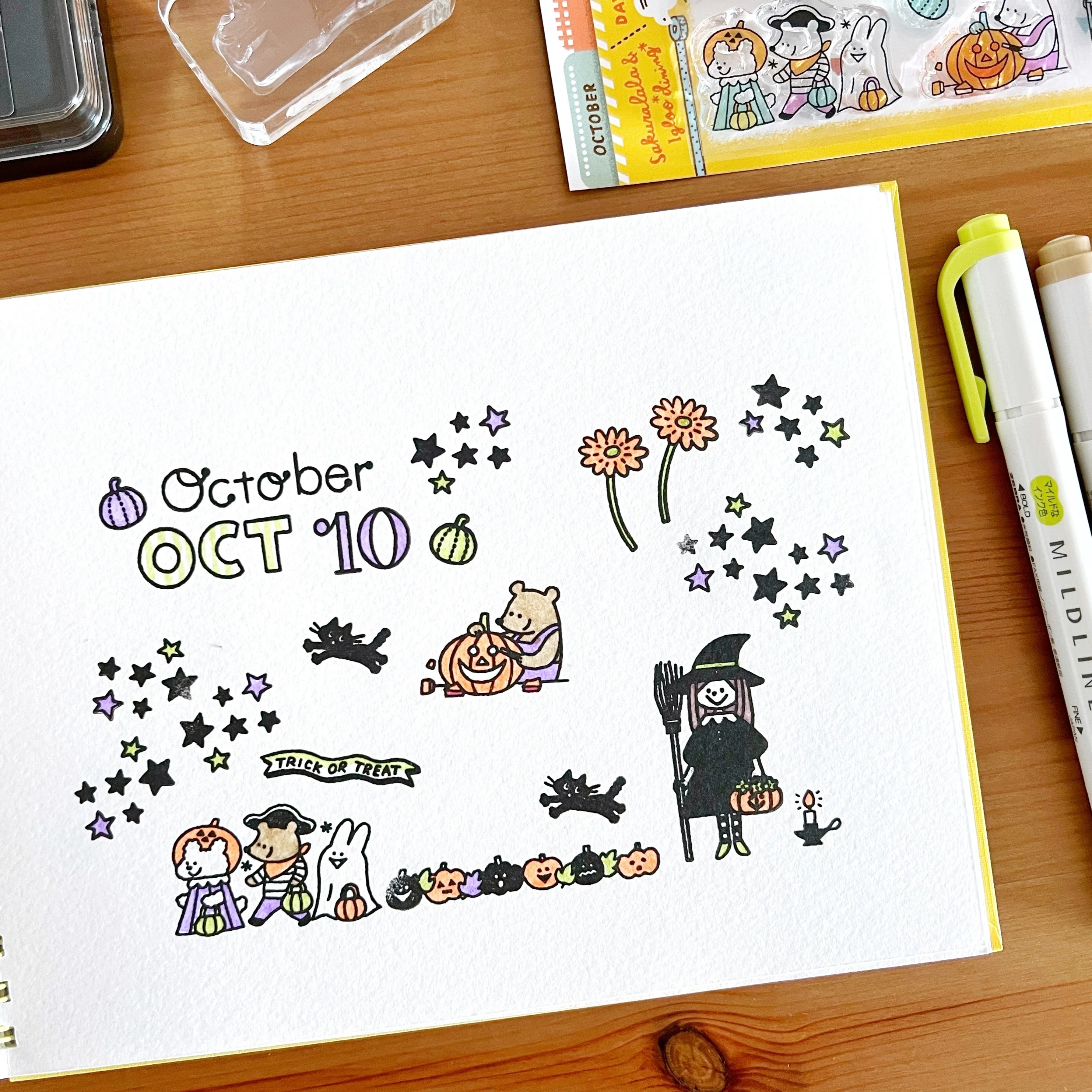 365 Clear Stamps - October (3" x 4") - Image 2