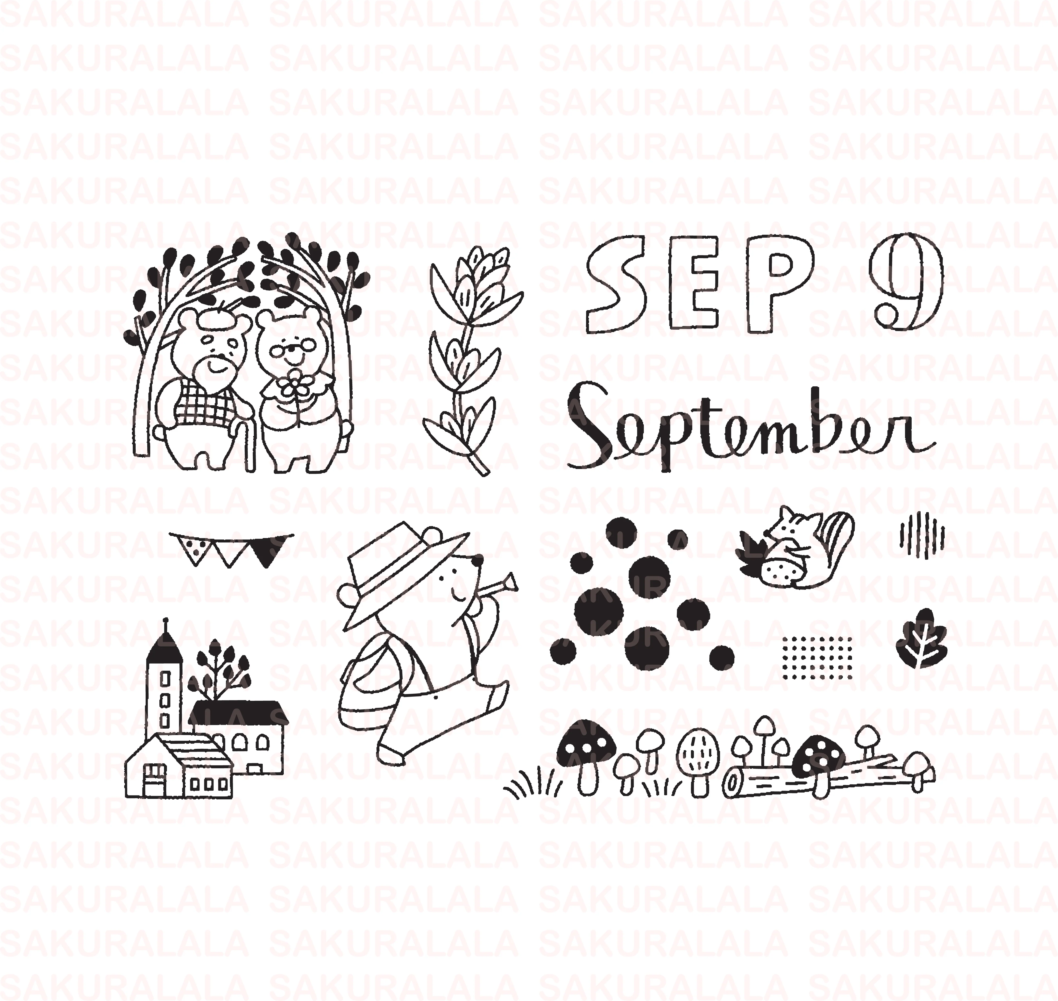 365 Clear Stamps - September (3" x 4") - Image 6