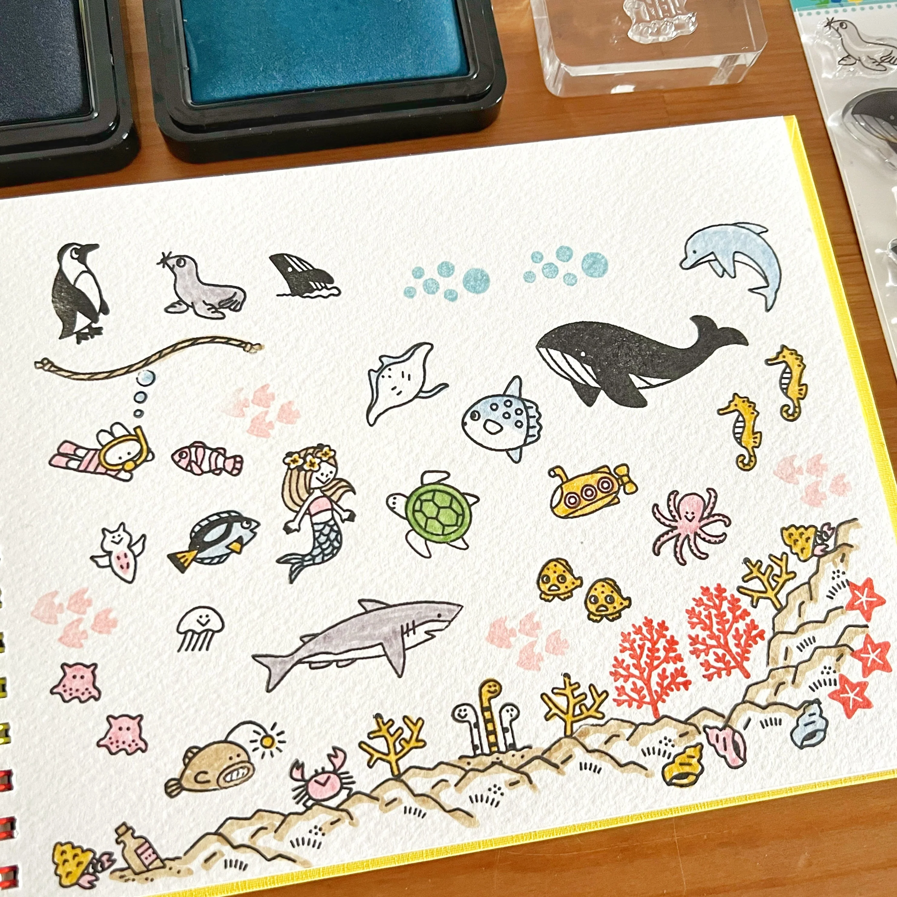 Igloo Dining 365 Clear Stamps - Under the Sea (4" x 6") - Image 2