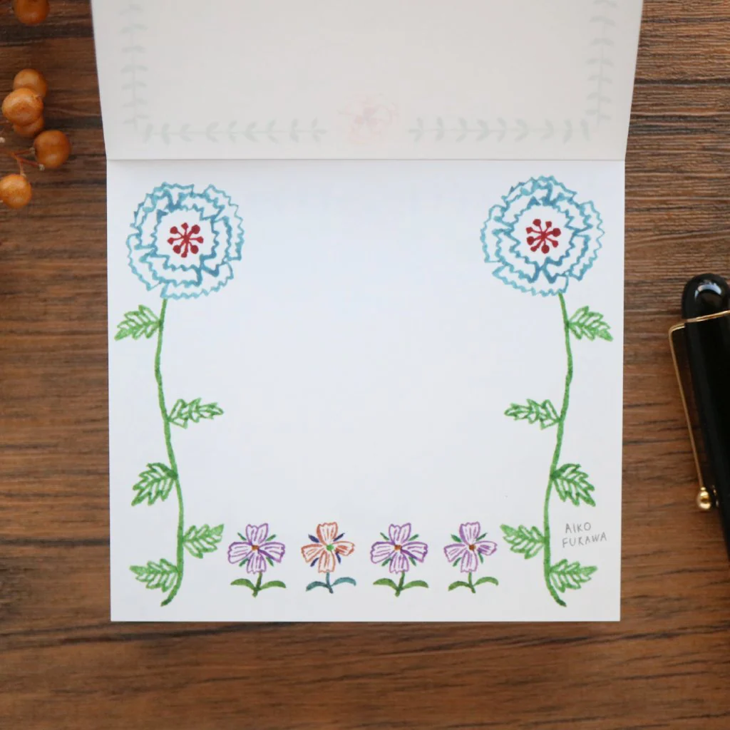 Aiko Fukawa Square Memo Pad - Flower Gate - Image 5