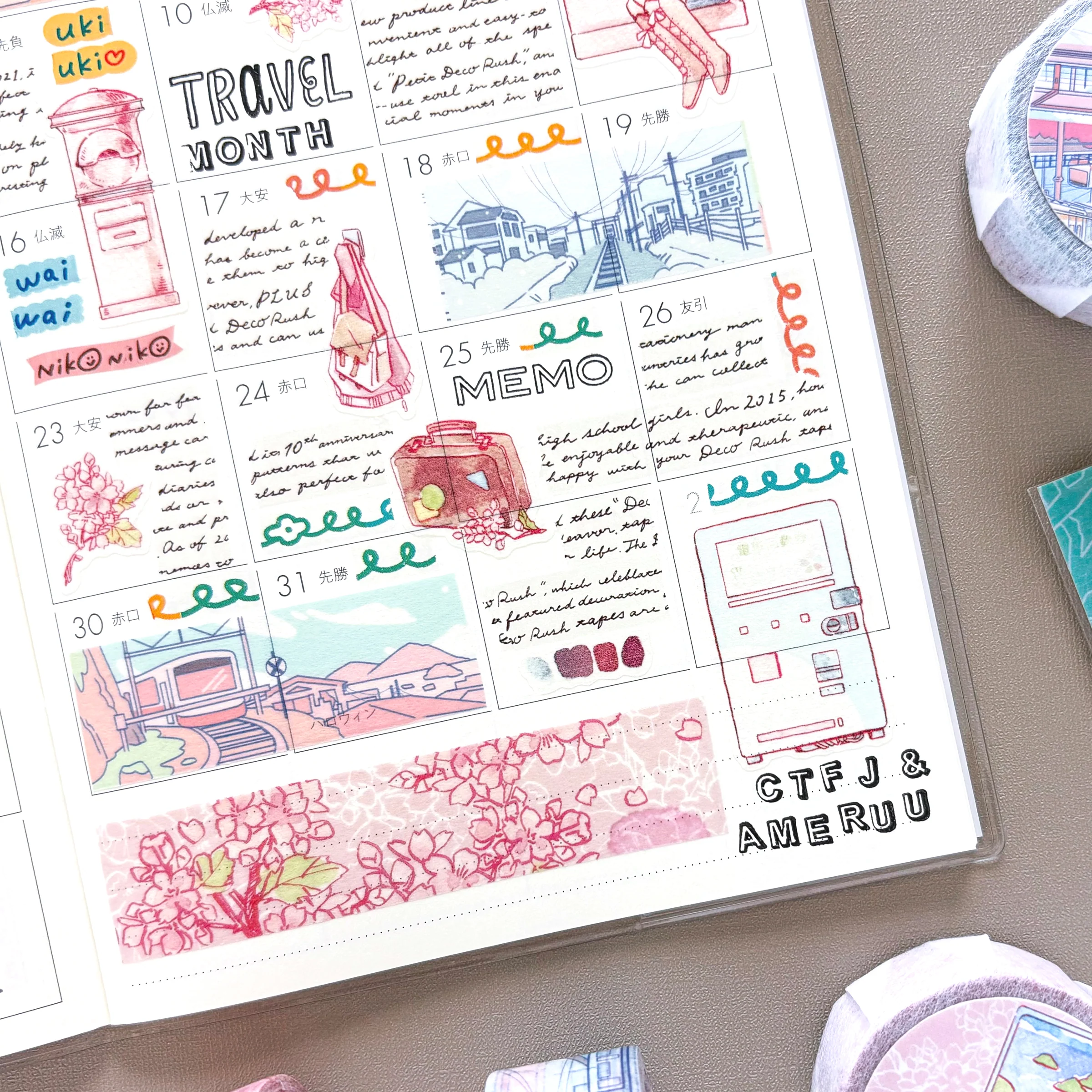 Ame x CTFJ / Stickers - Train Journey in Japan - Image 5