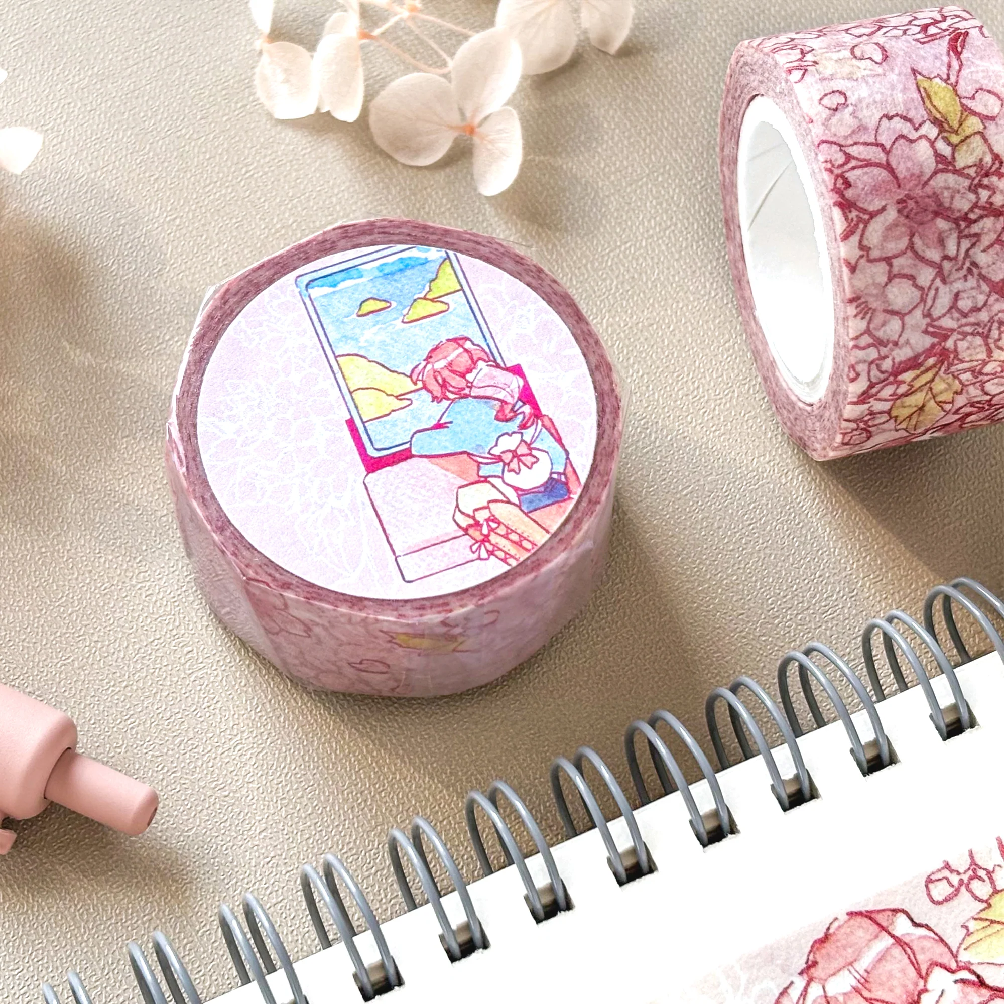 Ame x CTFJ / Washi Tape - Cherry Blossom Wind - Image 4