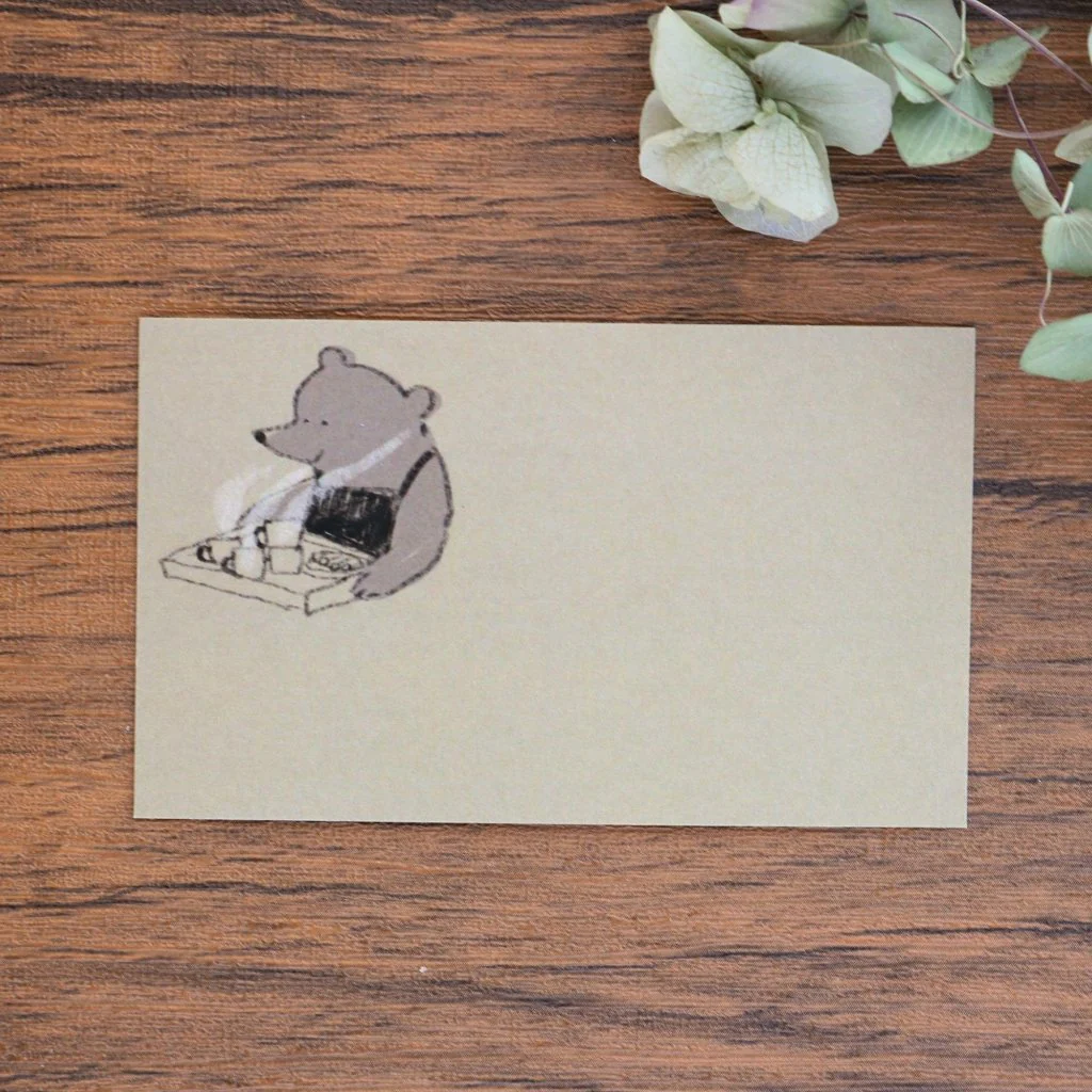 momoro Note Card - Bear's Coffee Shop - Image 5