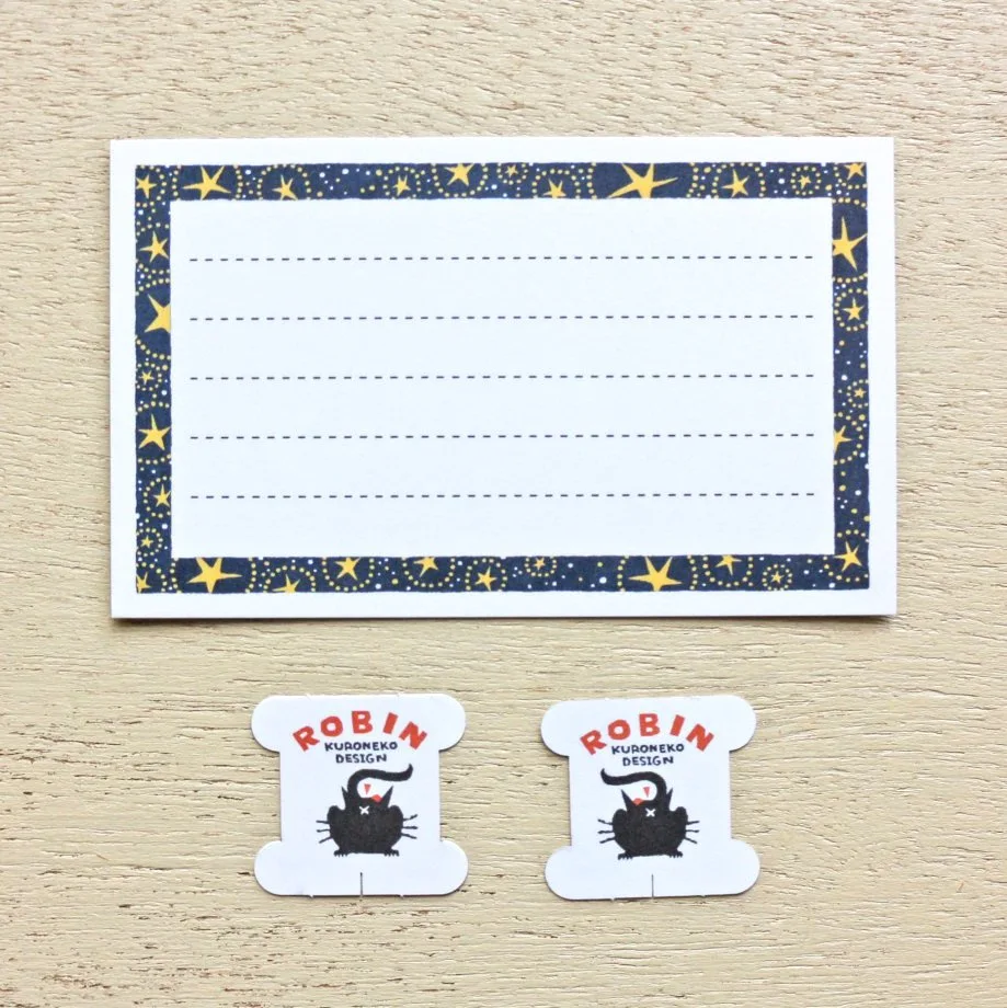 Black Cat Robin Mobile Card - Catching Stars - Image 7
