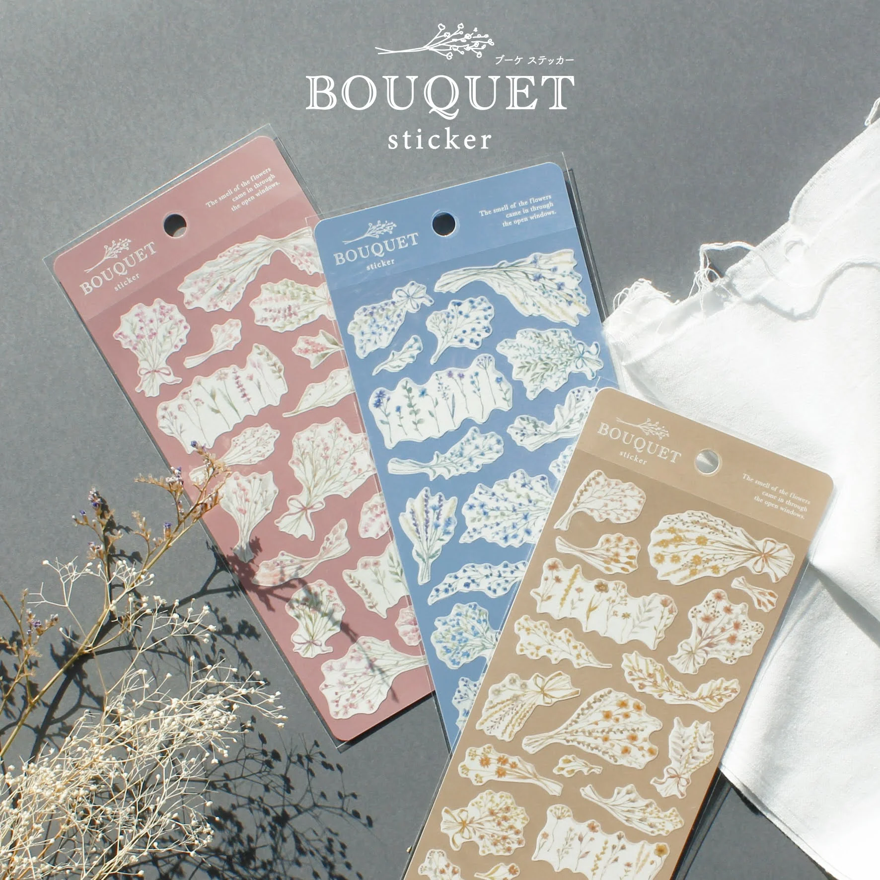 Bouquet Stickers - Blue - Image 4