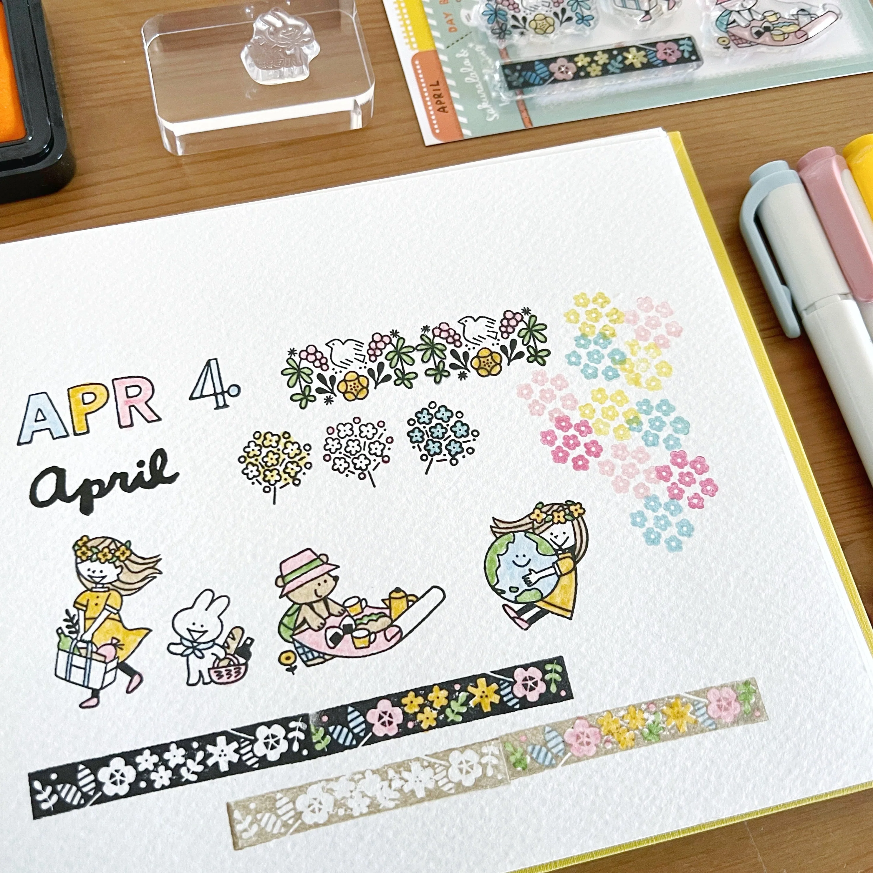 Igloo Dining Clear Stamps - April (3" x 4") - Image 2