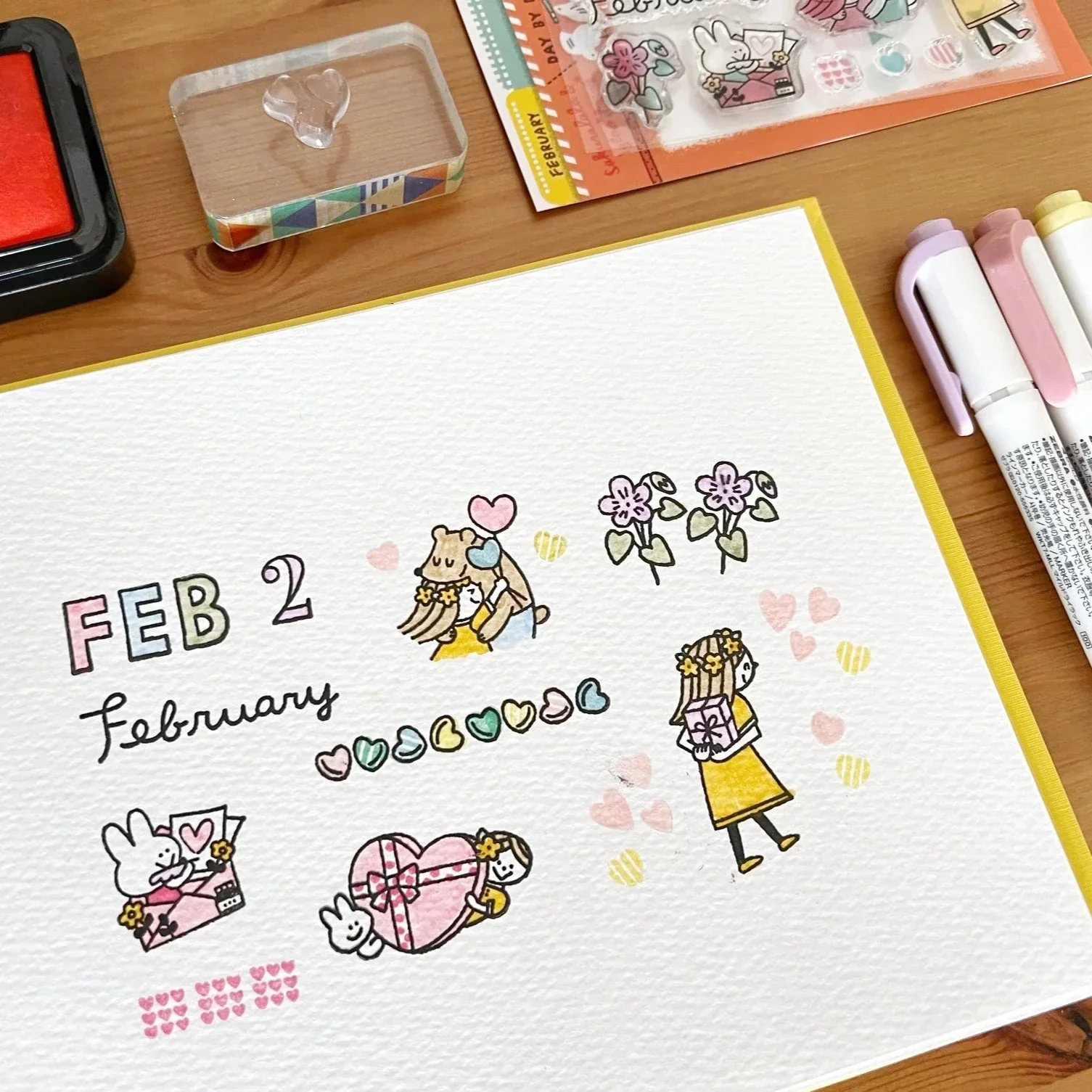 Igloo Dining 365 Clear Stamps - February (3" x 4") - Image 2