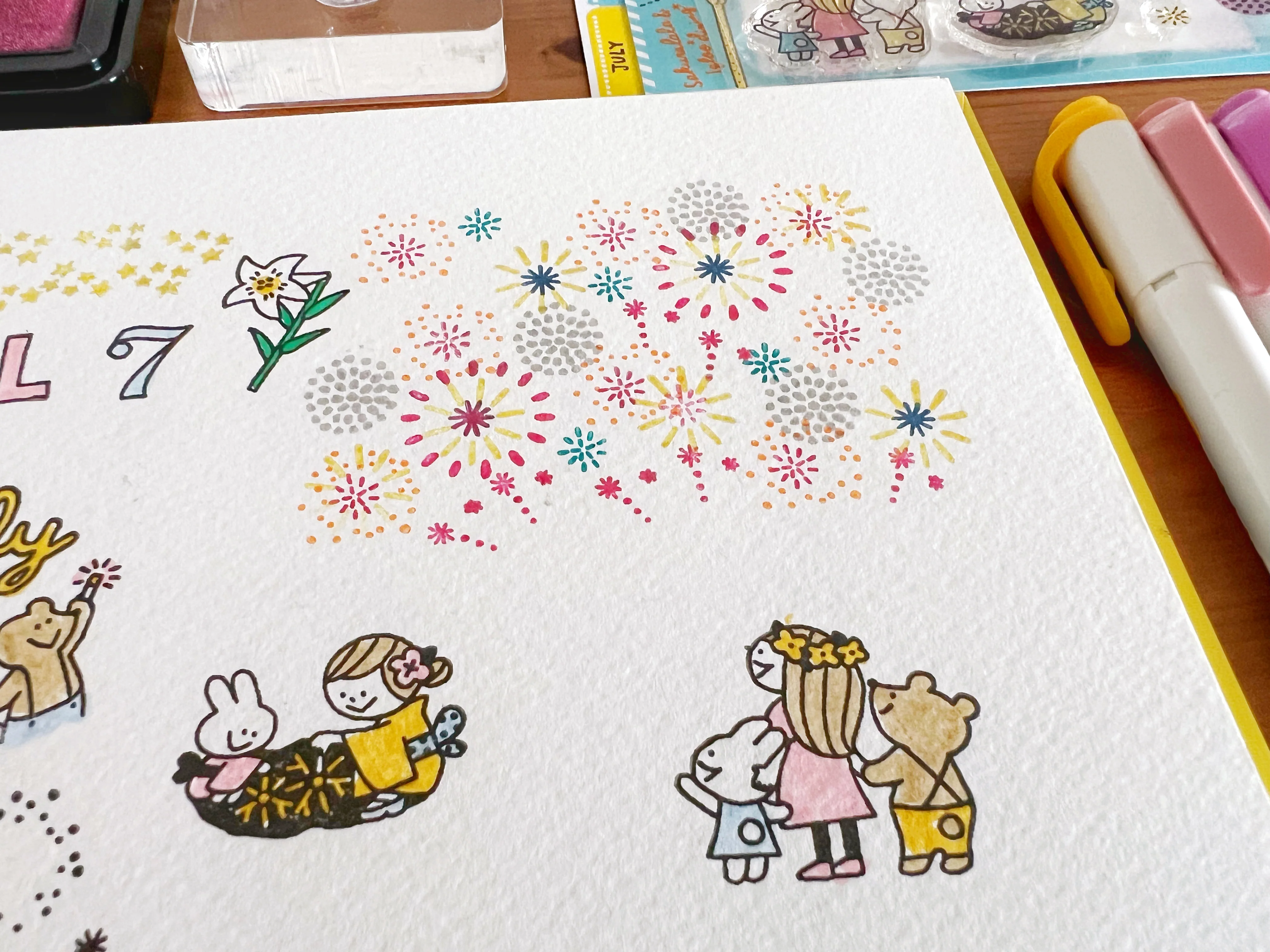 Igloo Dining 365 Clear Stamps - July (3" x 4") - Image 4