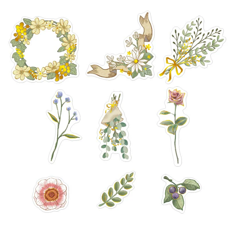 Collage Flake Stickers - Botanical - Image 2
