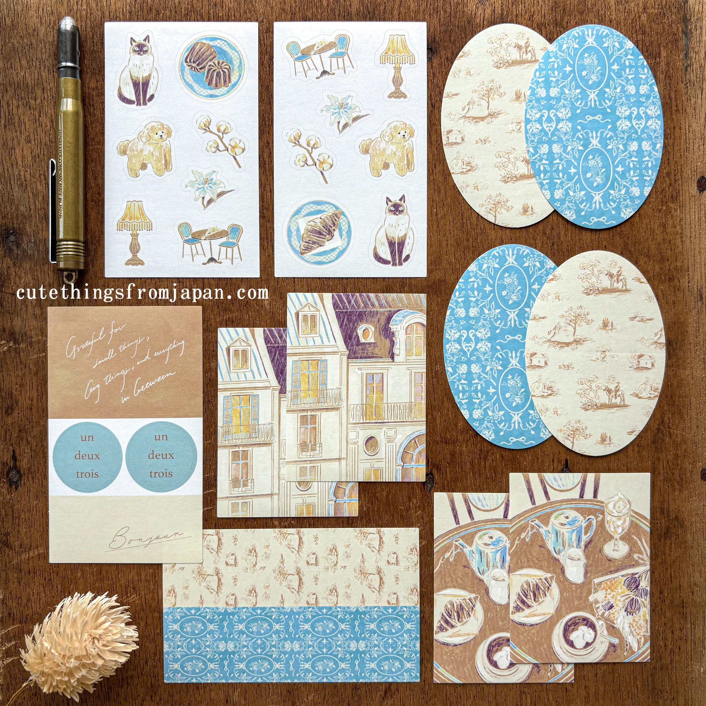 Yuka Takamaru Collage Stickers Set - Beige - Image 2