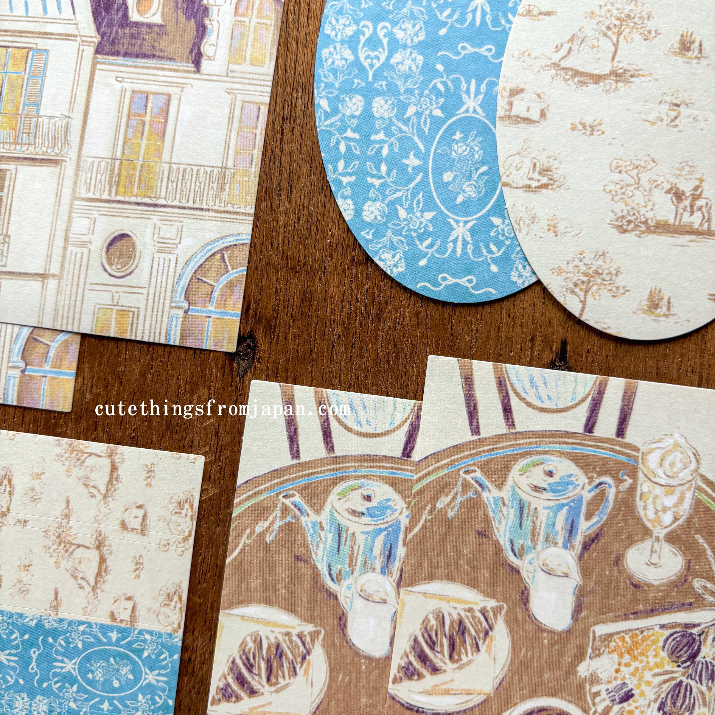 Yuka Takamaru Collage Stickers Set - Beige - Image 3