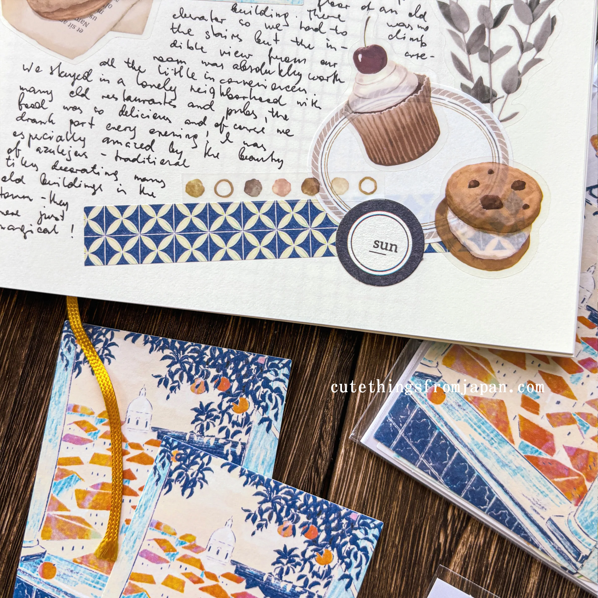 Yuka Takamaru Collage Stickers Set - Beige - Image 6