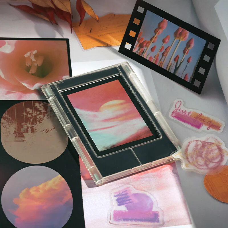 Colorful Life Flake Stickers - Orange - Image 3