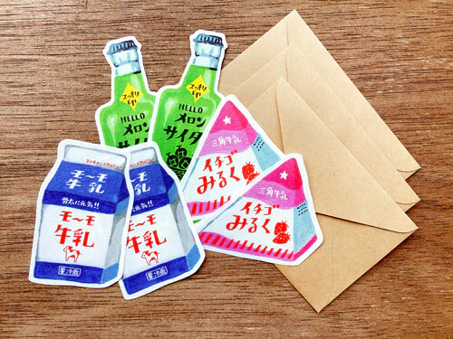 Furukawa Paper / Retro Japan Letter Set - Drinks - Image 4
