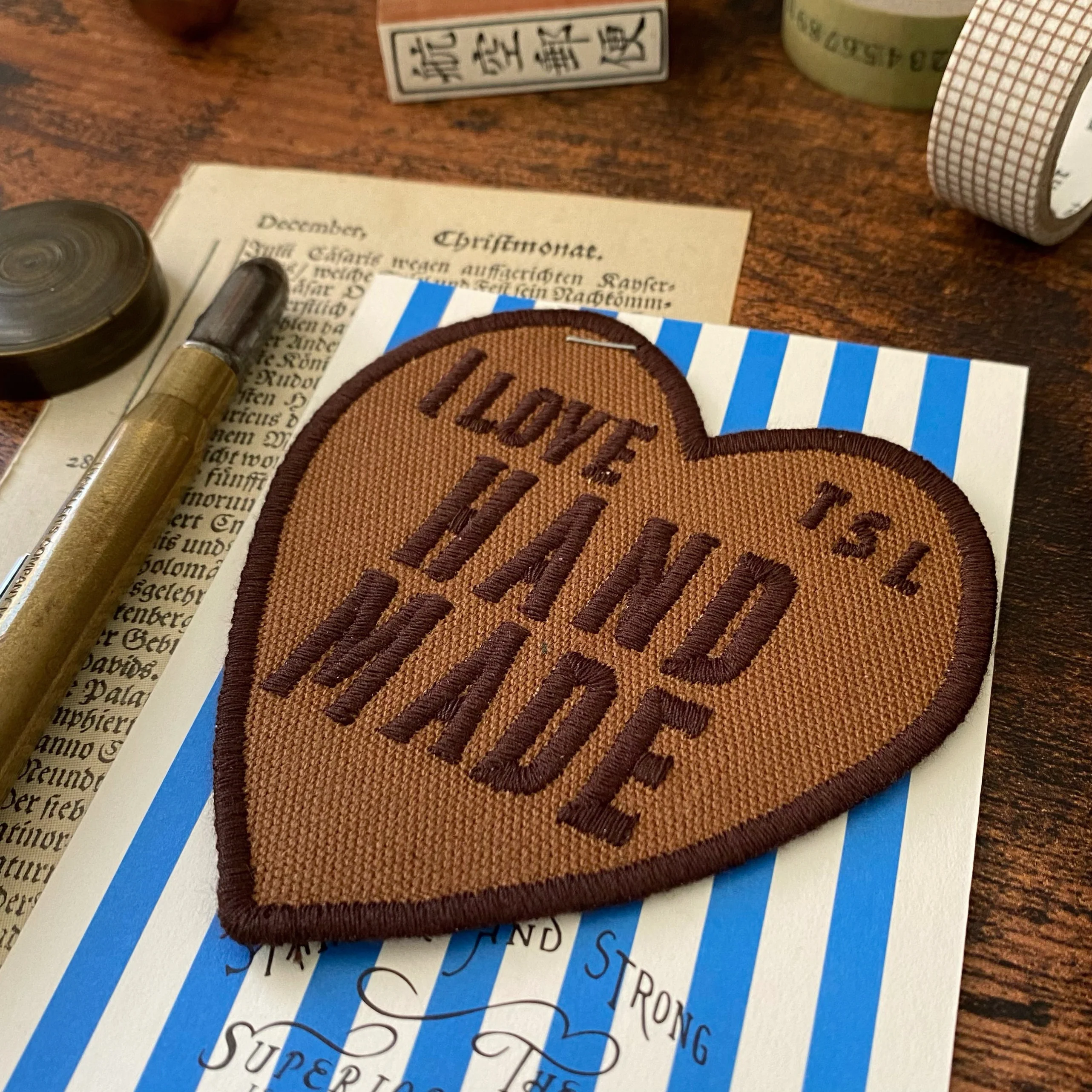 The Superior Labor / Embroidery Patch - Heart (Brown) - Image 3