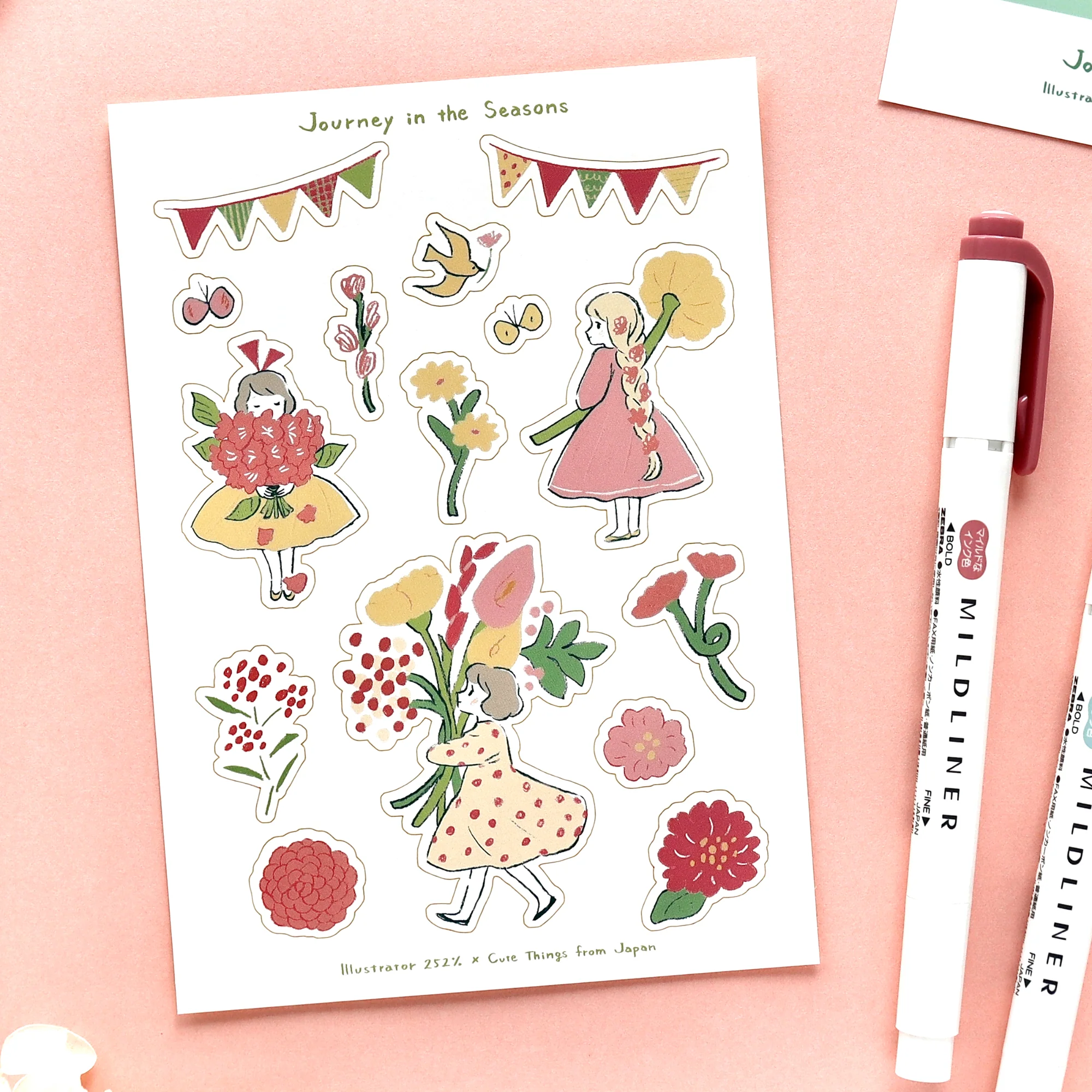 CTFJ x 252% / Stickers - Flower Girl - Image 3