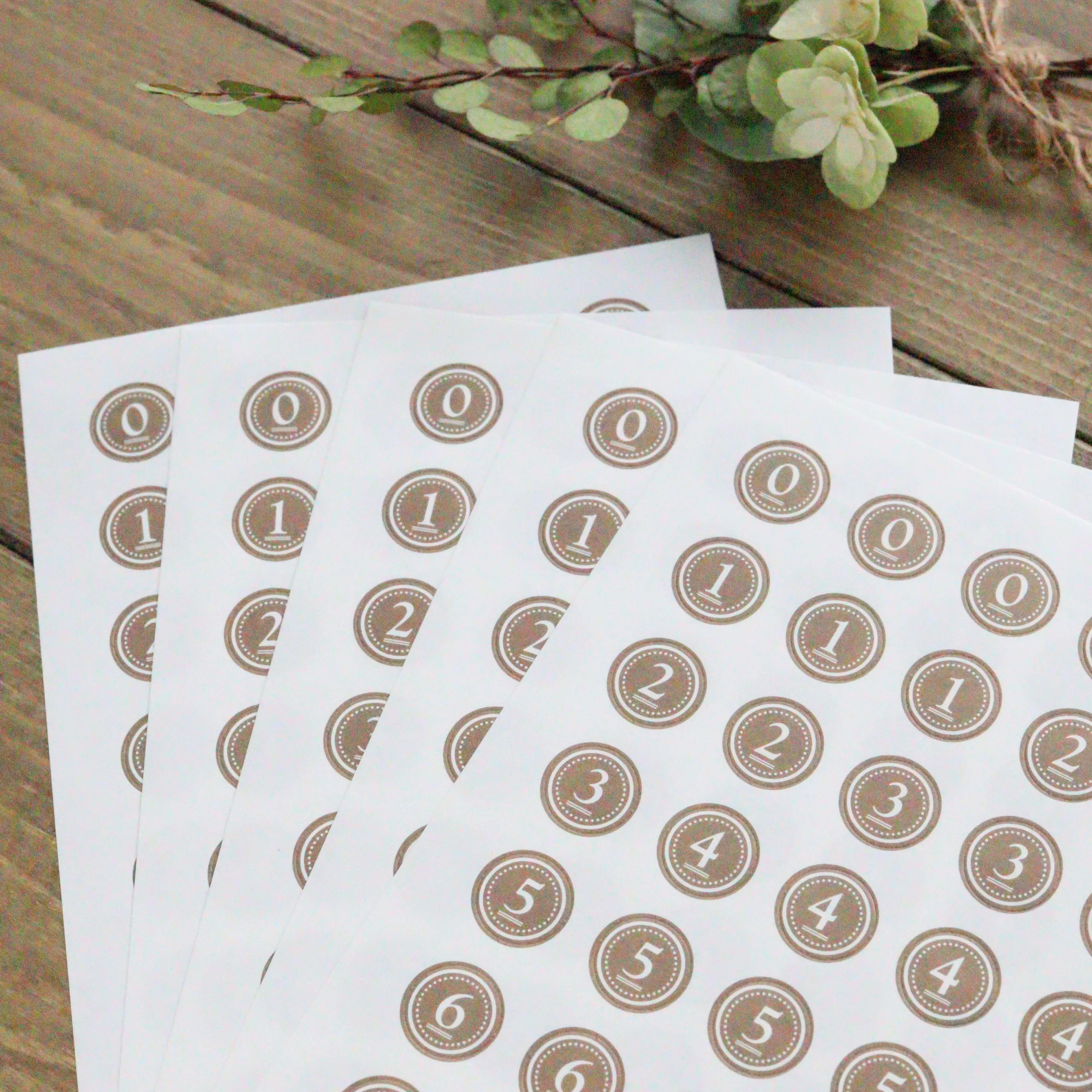 CTFJ x Classiky Number Seal Set - Brown - Image 2