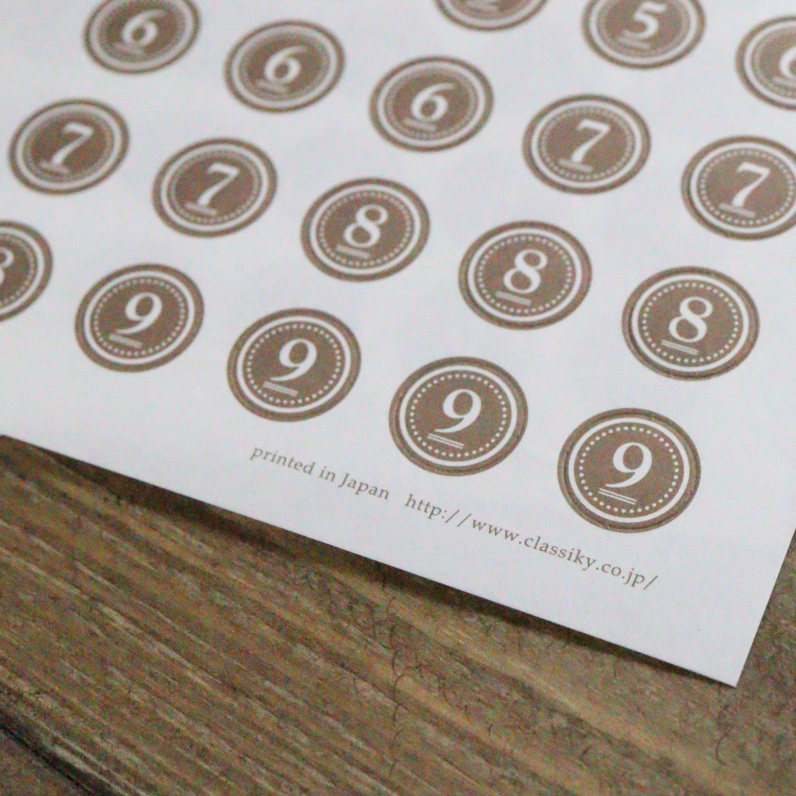 CTFJ x Classiky Number Seal Set - Brown - Image 5