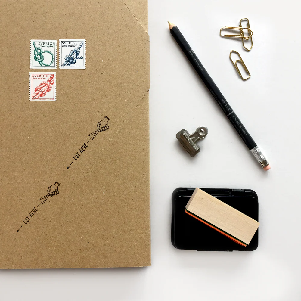 Rubber Stamp - Cut Here - Image 3