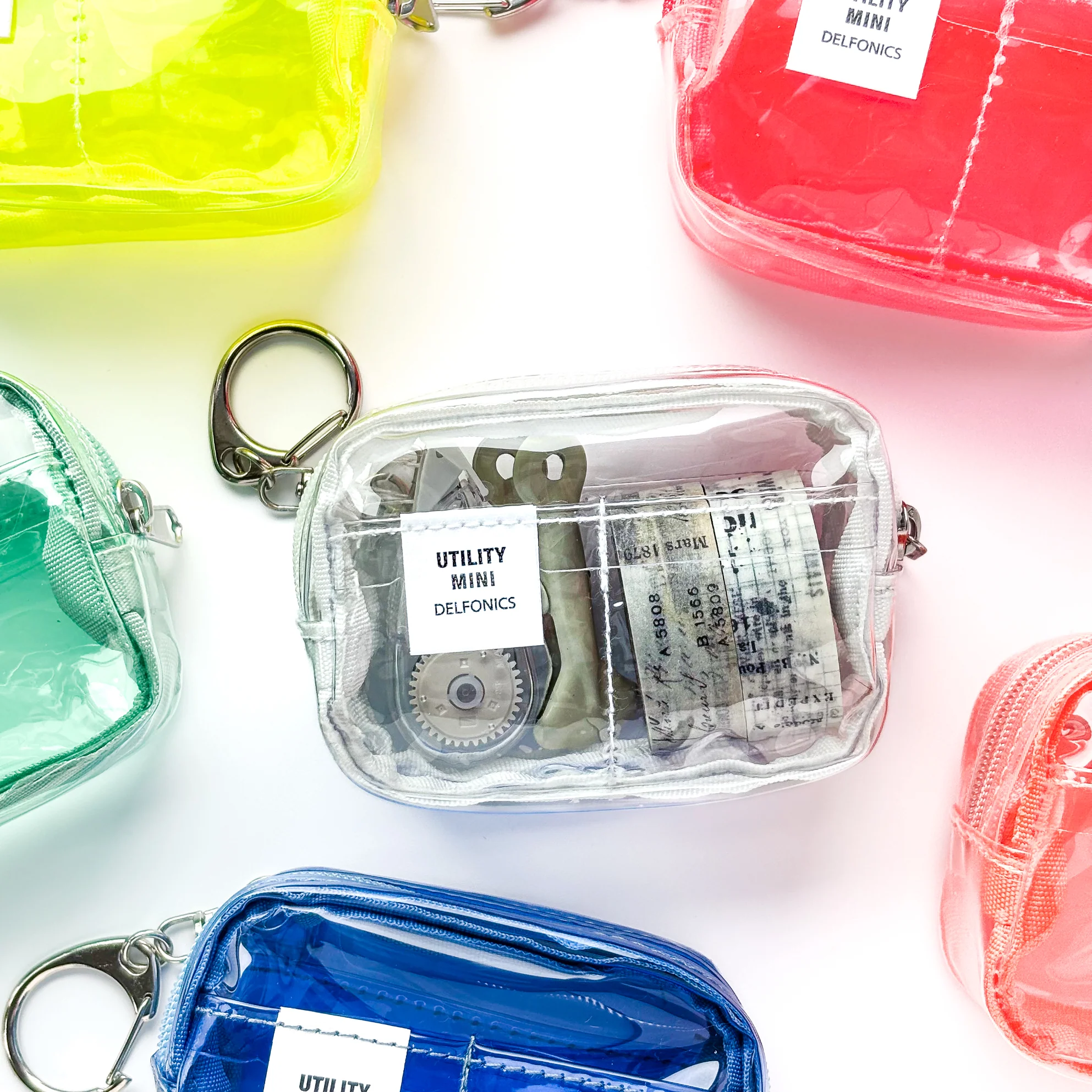 Delfonics / Mini Utility Pouch Keychain - Clear (Clear) - Image 6