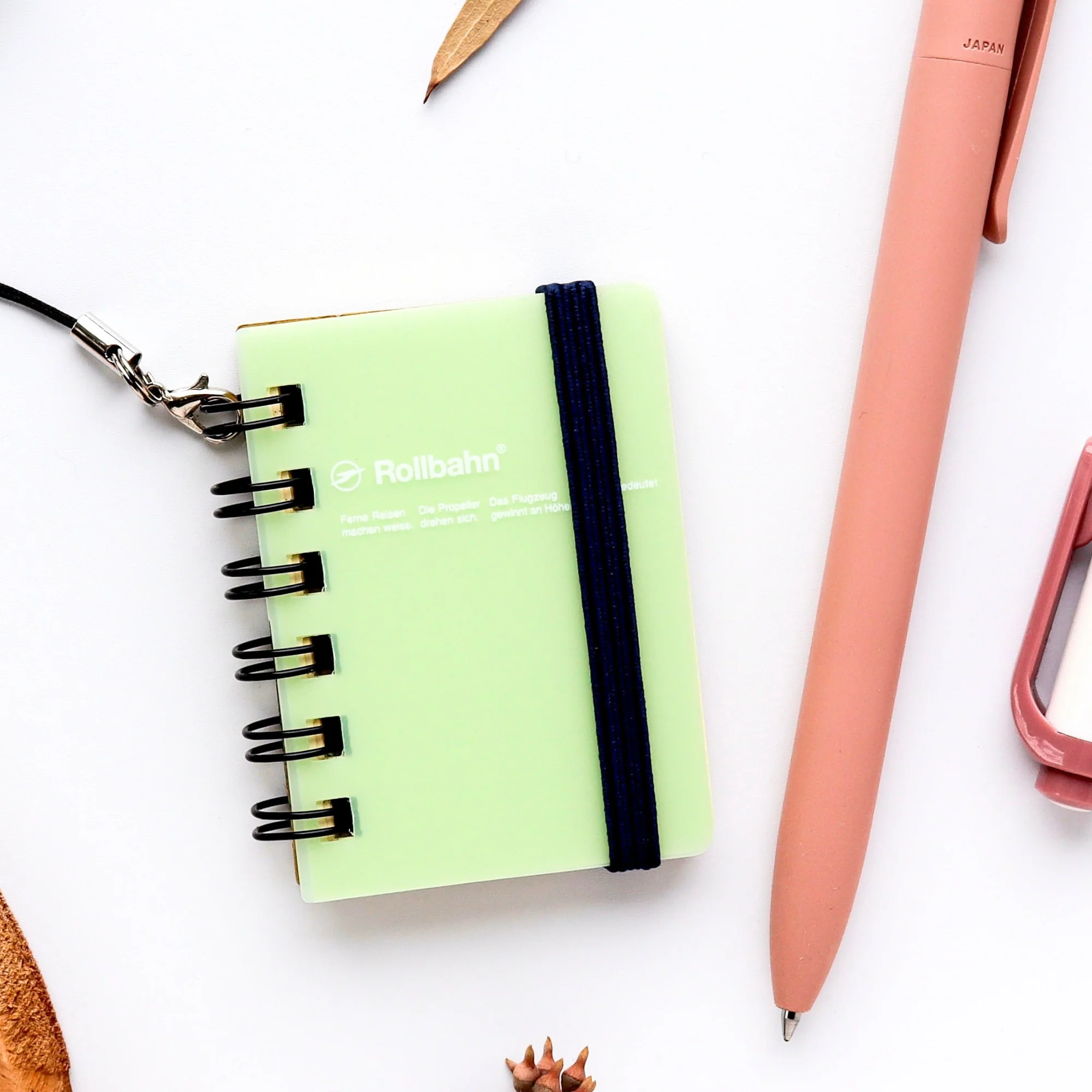 Delfonics / Rollbahn Spiral Micro Notebook - Clear Green