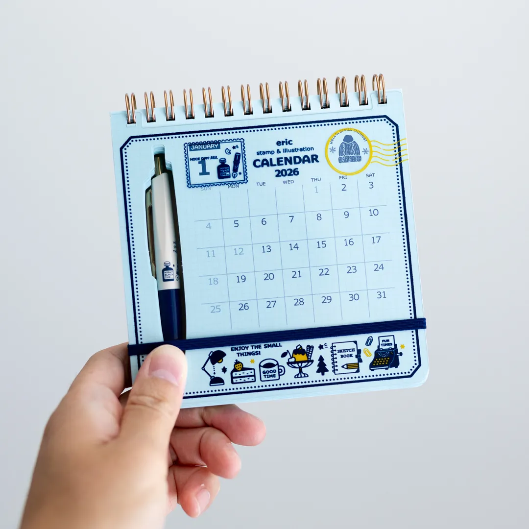 [SALE] eric / 2026 Scribble Calendar – Desk Edition (with pen) - Image 4