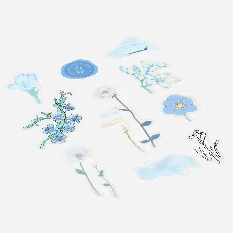 Blue Blossom Flake Stickers - Image 6