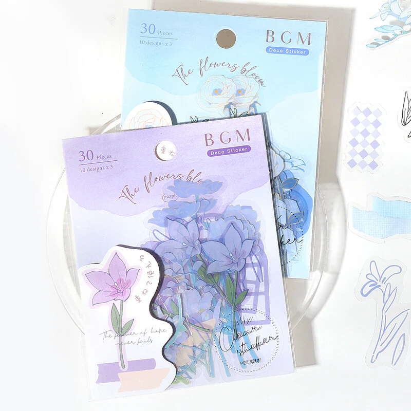 Blue Blossom Flake Stickers - Image 7