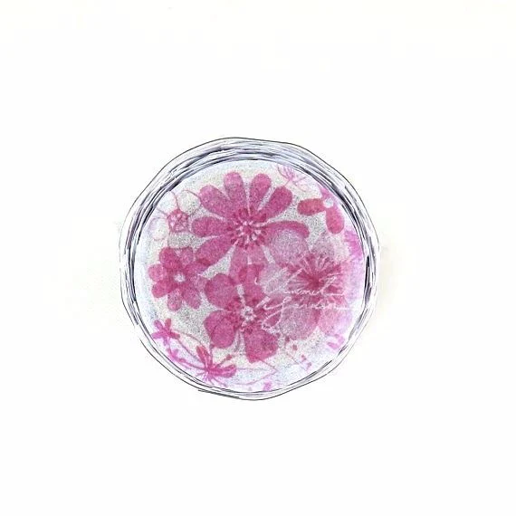 Washi Tape - Flower Red - Image 3