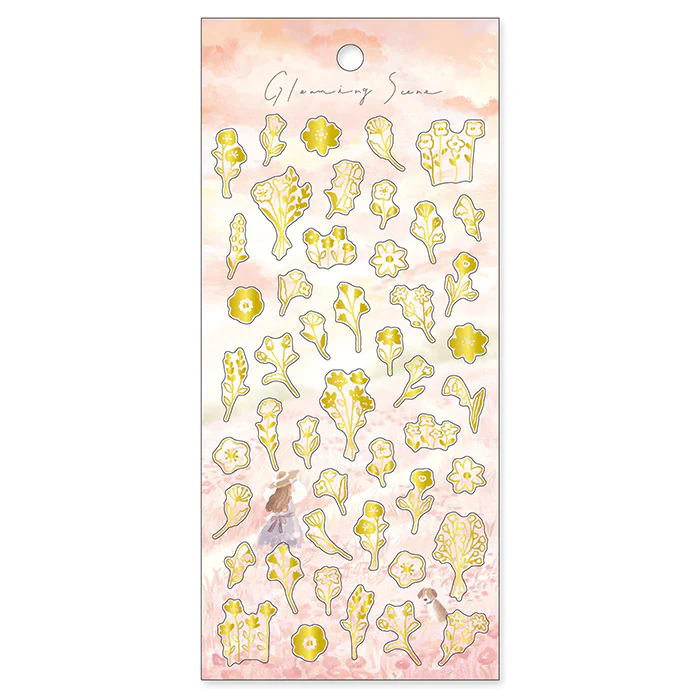 Gleaming Scene Stickers - Flowers