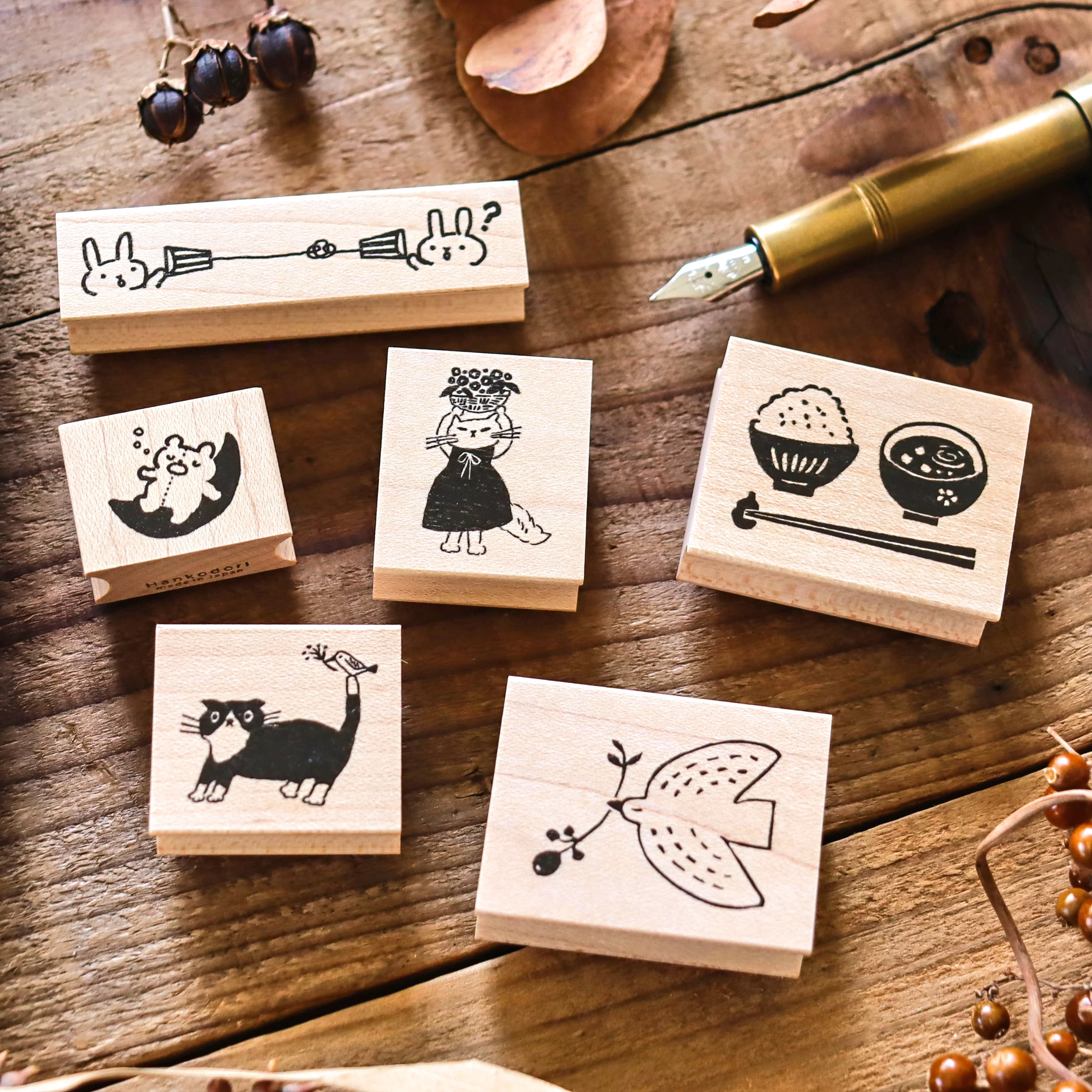 Hankodori / Rubber Stamp - Sleeping Bear - Image 4