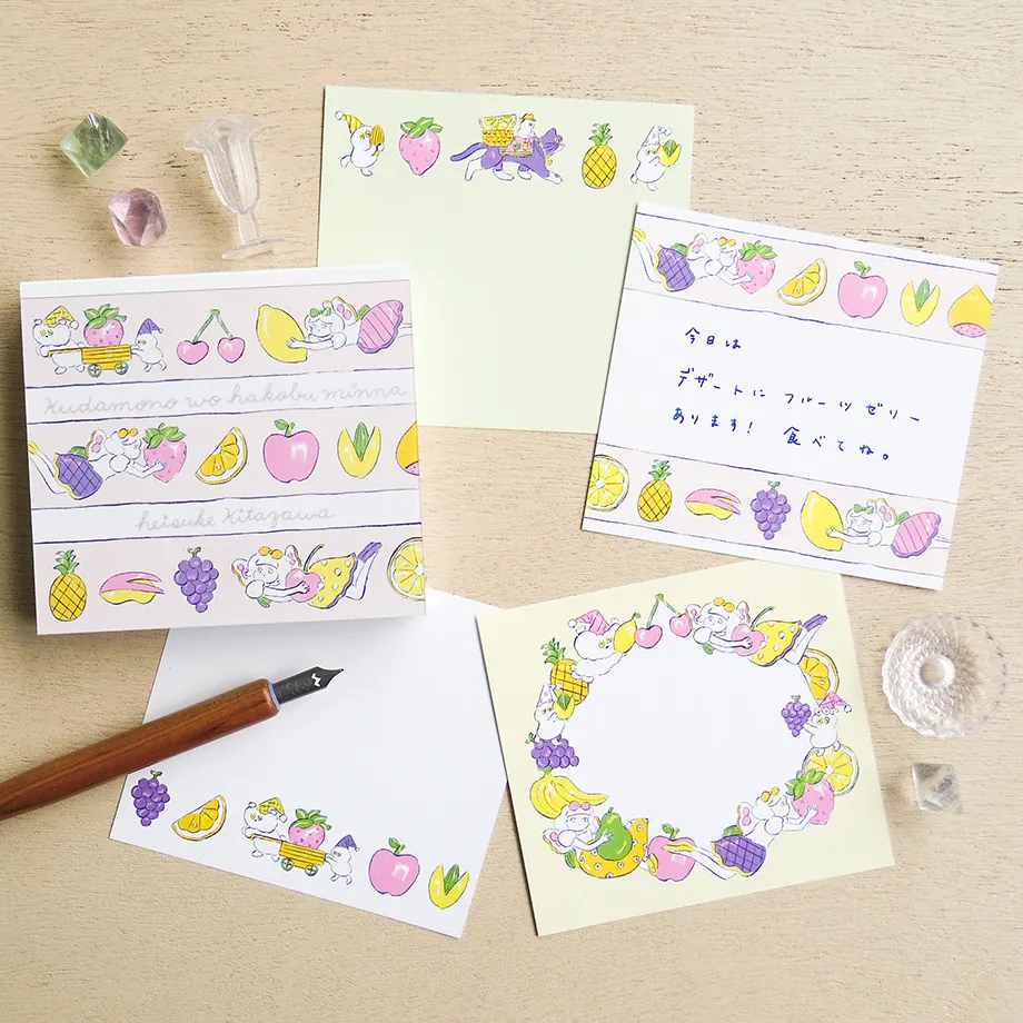 Heisuke Kitazawa / Square Memo Pad - Fruits - Image 2