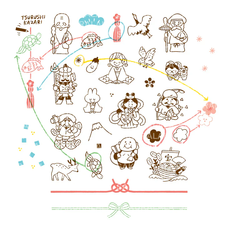 Igloo Dining 365 Clear Stamps - Shichifukujin (4" x 6") - Image 3