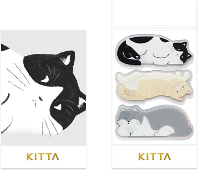 KITTA Clear Portable Die-Cut Stickers - Cat - Image 3