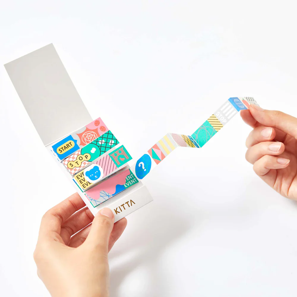 KITTA Accordion-Style Washi Tape - Board Game