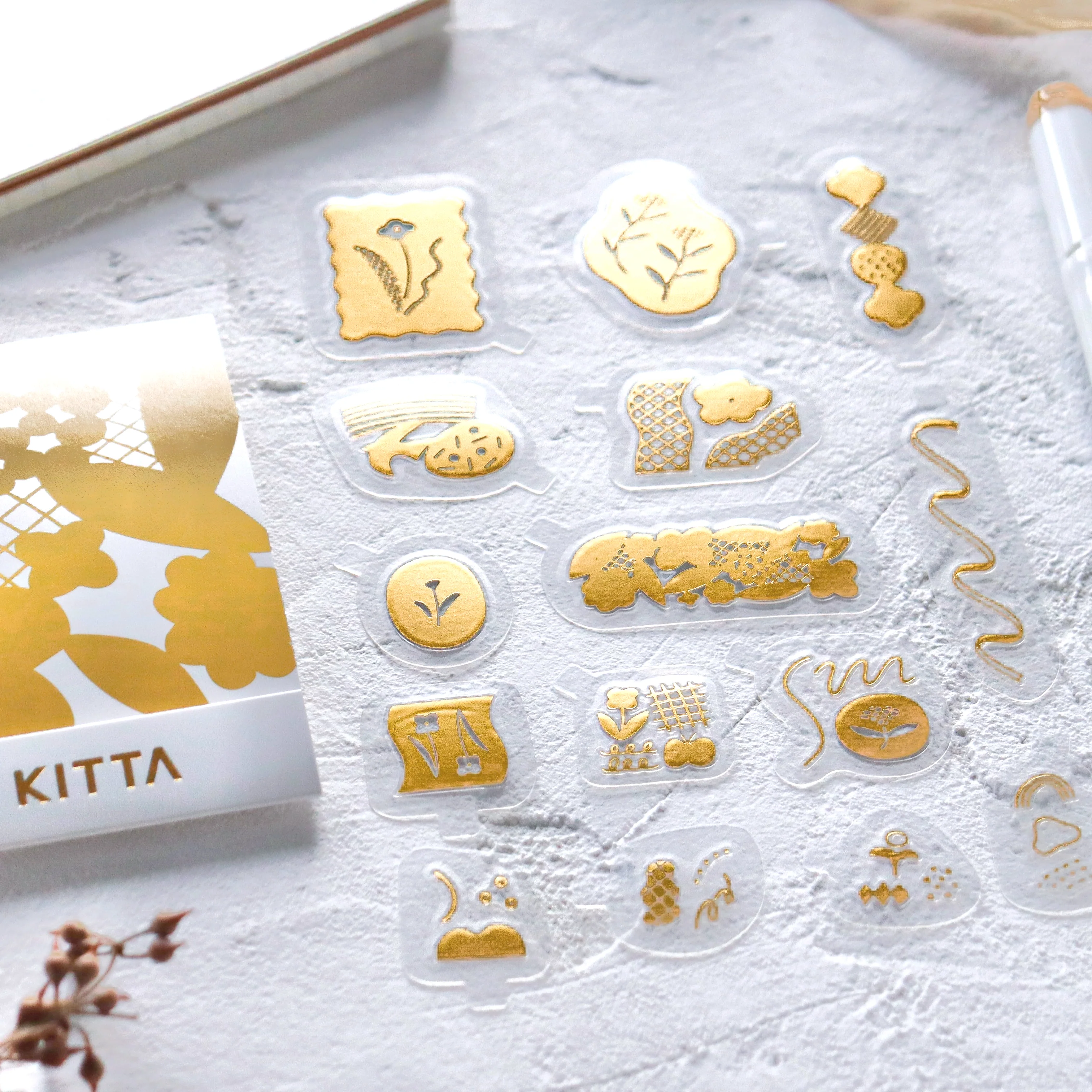 KITTA Shiny Flake Stickers - Flower Song - Image 9