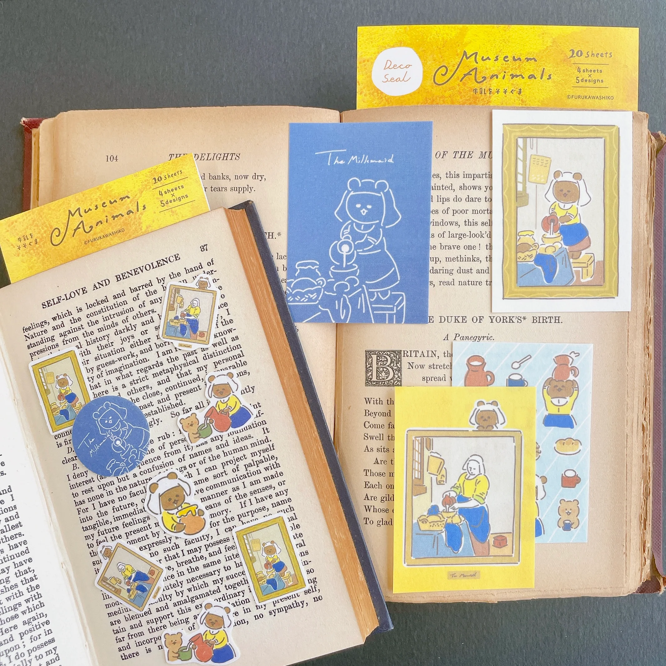 Large Stickers - The Milkmaid Bear - Image 2