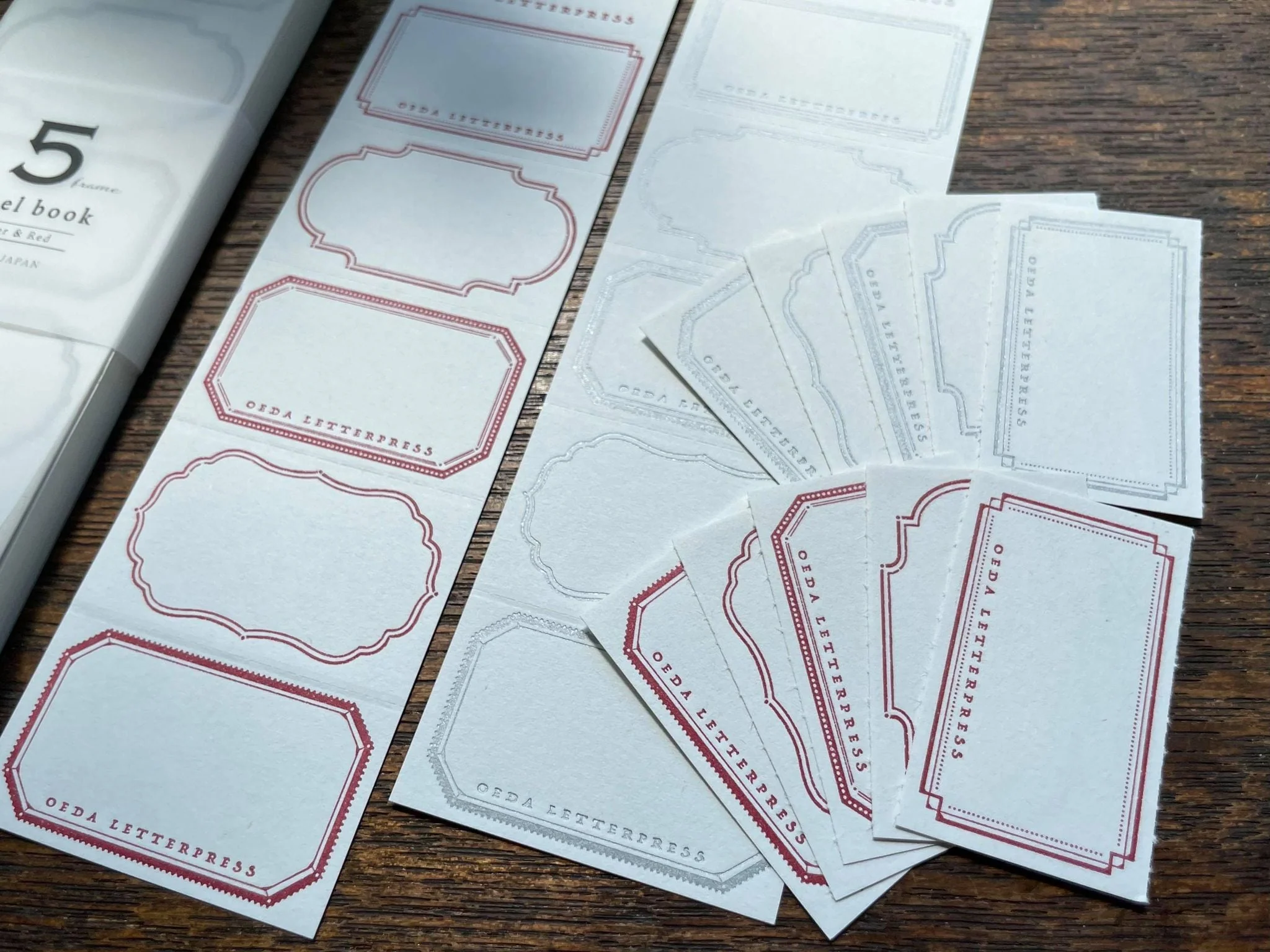 Letterpress 5 Patterns Label Book - Minimal - Image 4
