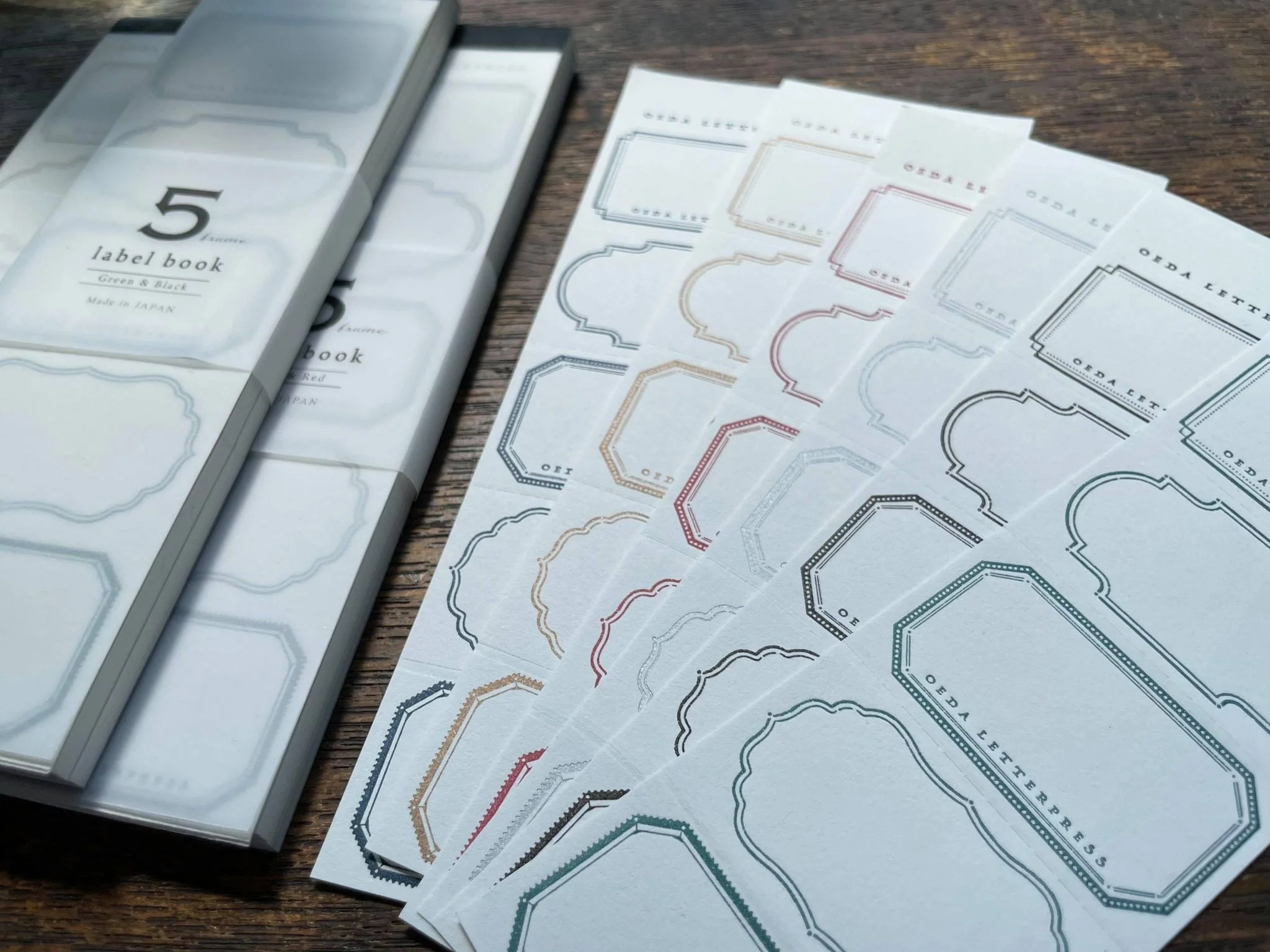 Letterpress 5 Patterns Label Book - Minimal - Image 7