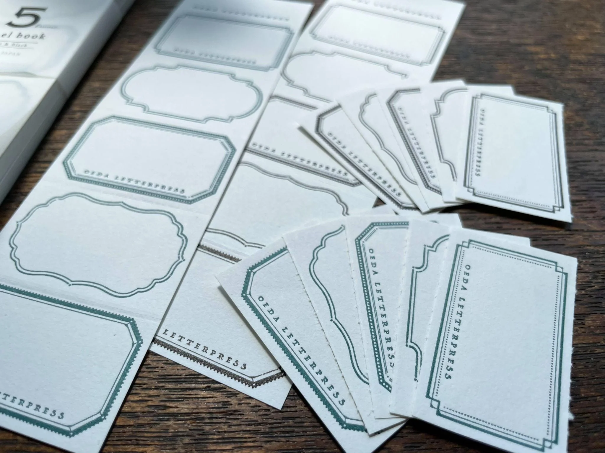 Letterpress 5 Patterns Label Book - Minimal - Image 8