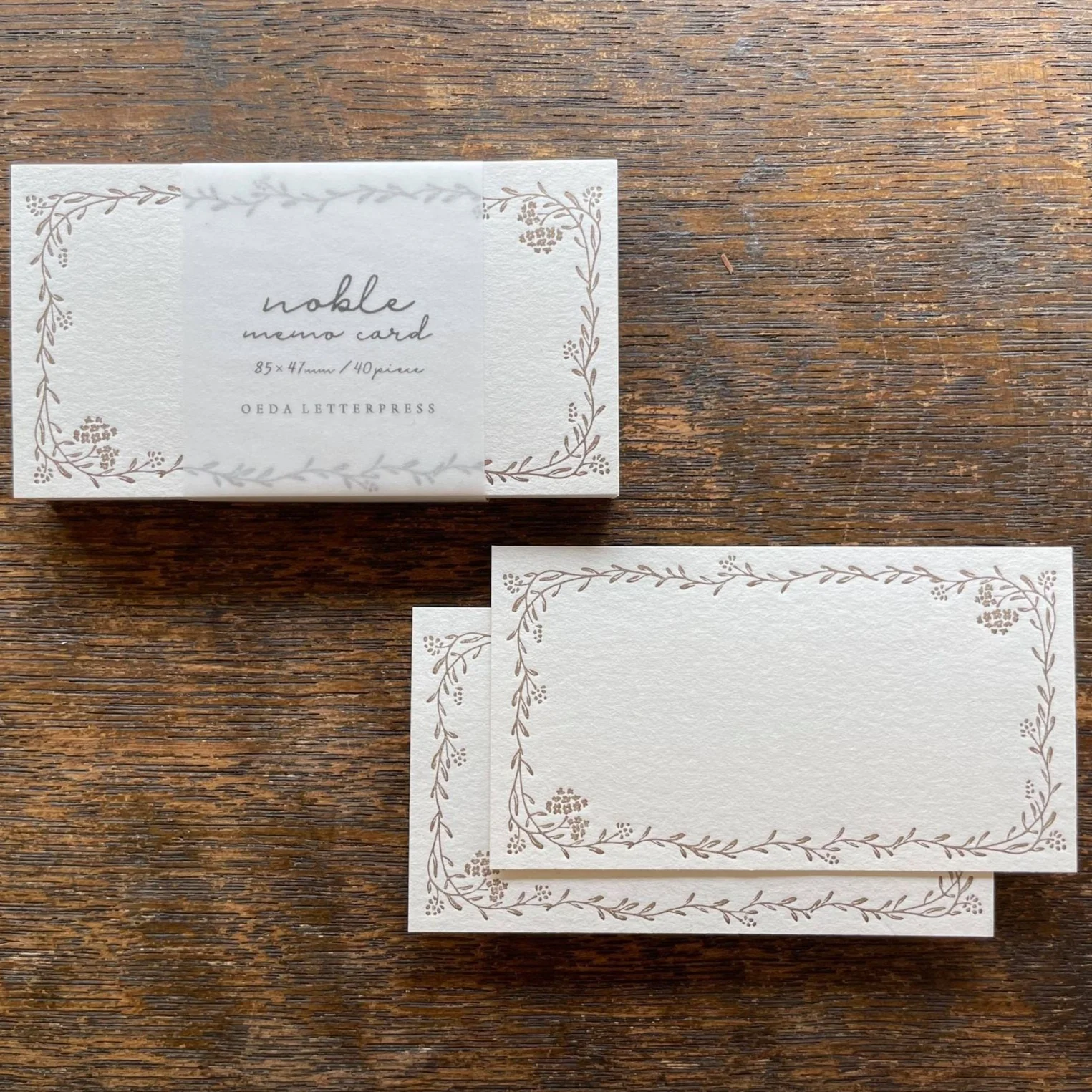 Letterpress Noble Note Cards - Image 3